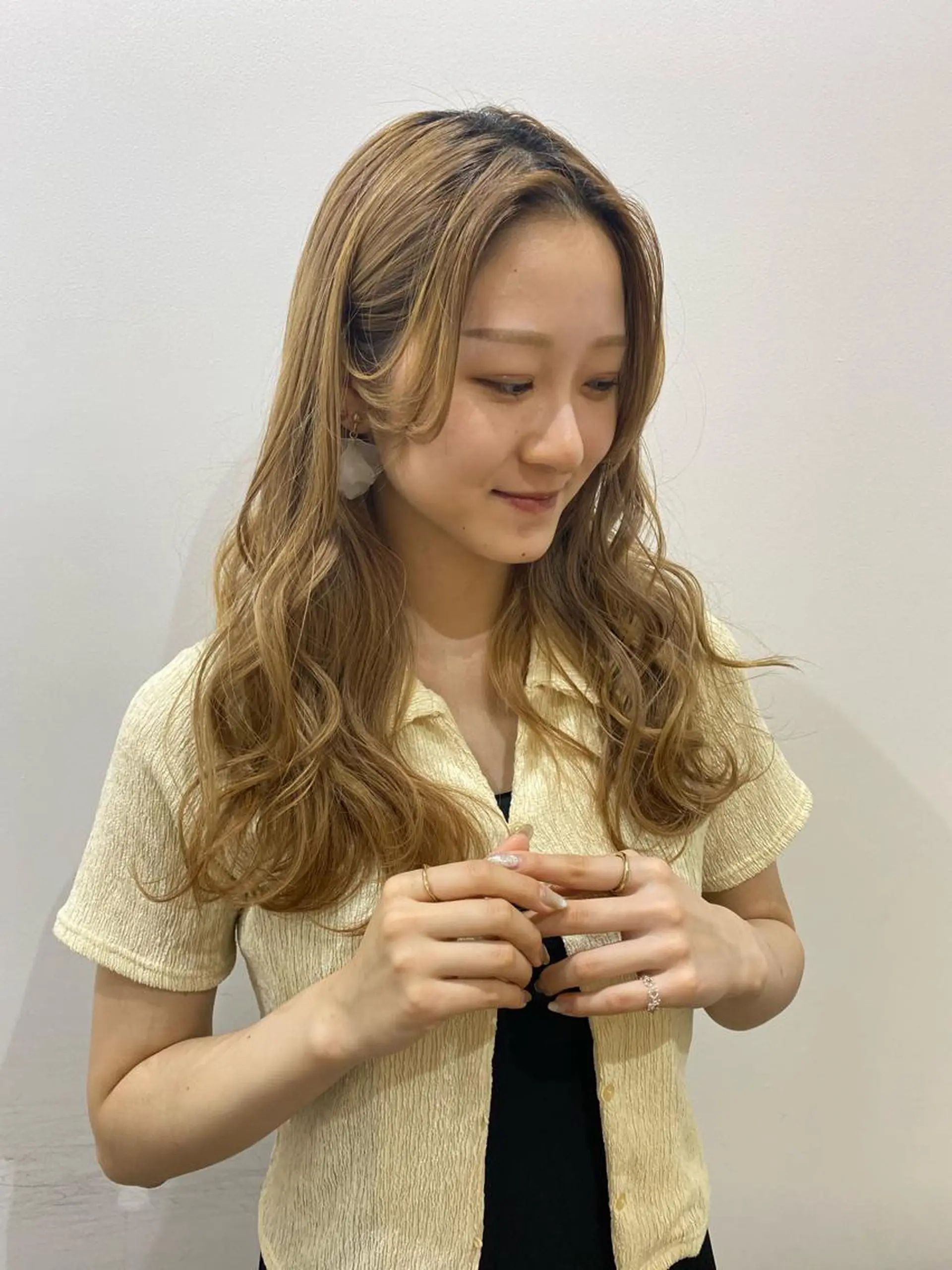 ロング カラー ヘアアレンジ 韓国ヘア sasugaのヘアスタイル