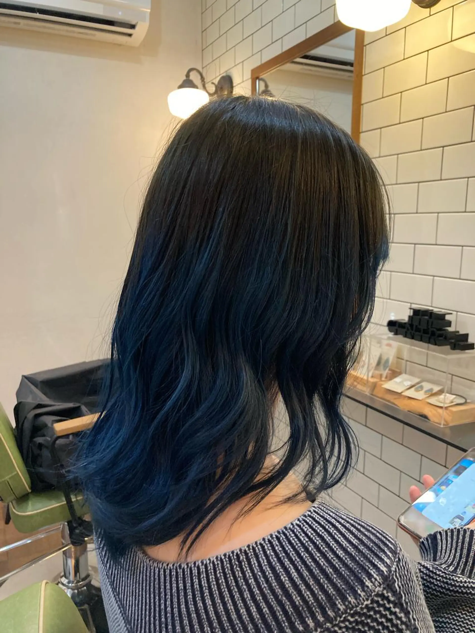 ミディアム ヘアカラー トリートメント ヘアセット ショートウルフ💚 レイヤー/井上翔のヘアスタイル