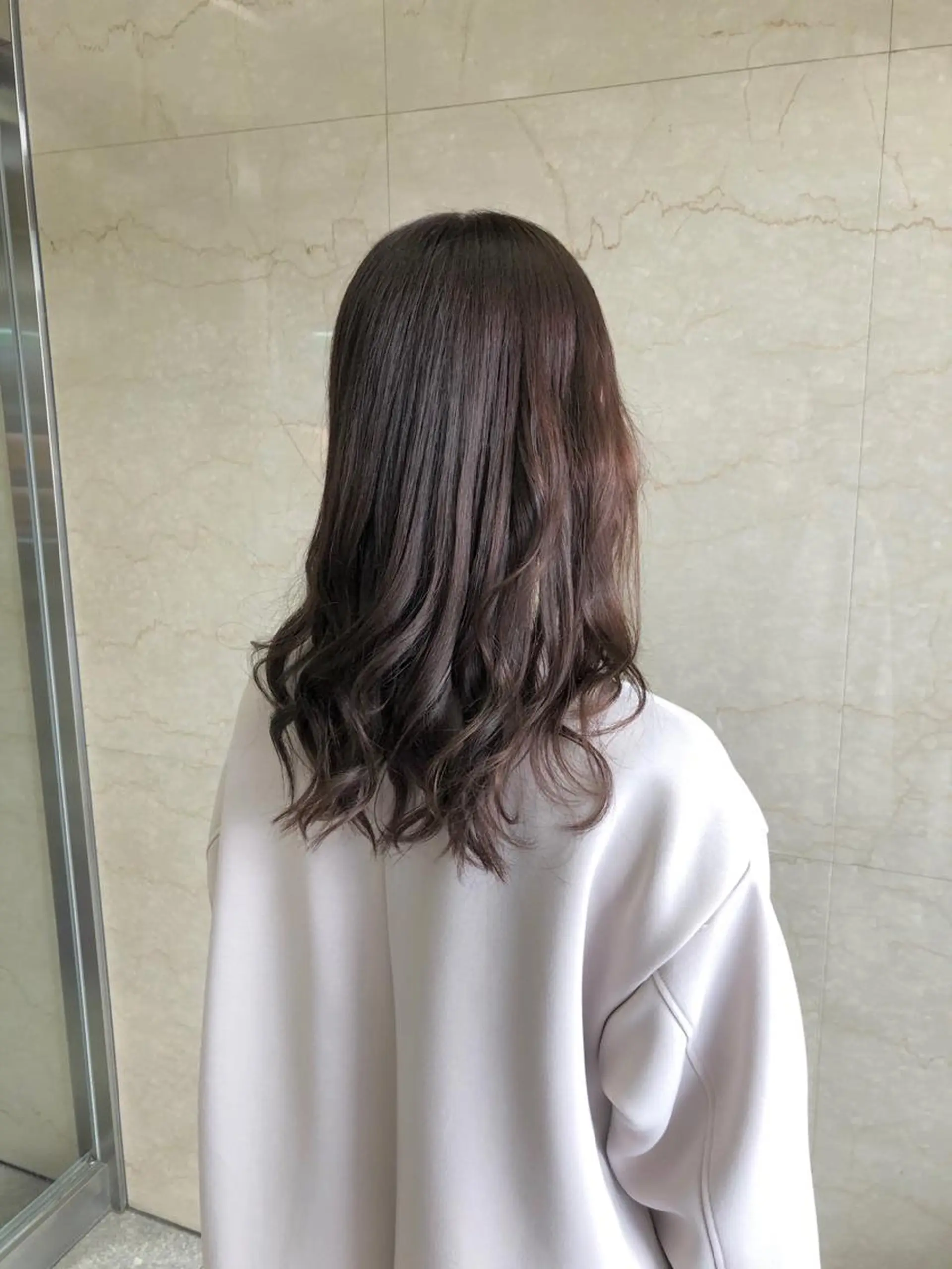 セミロング キノシタ ナオユキのヘアスタイル
