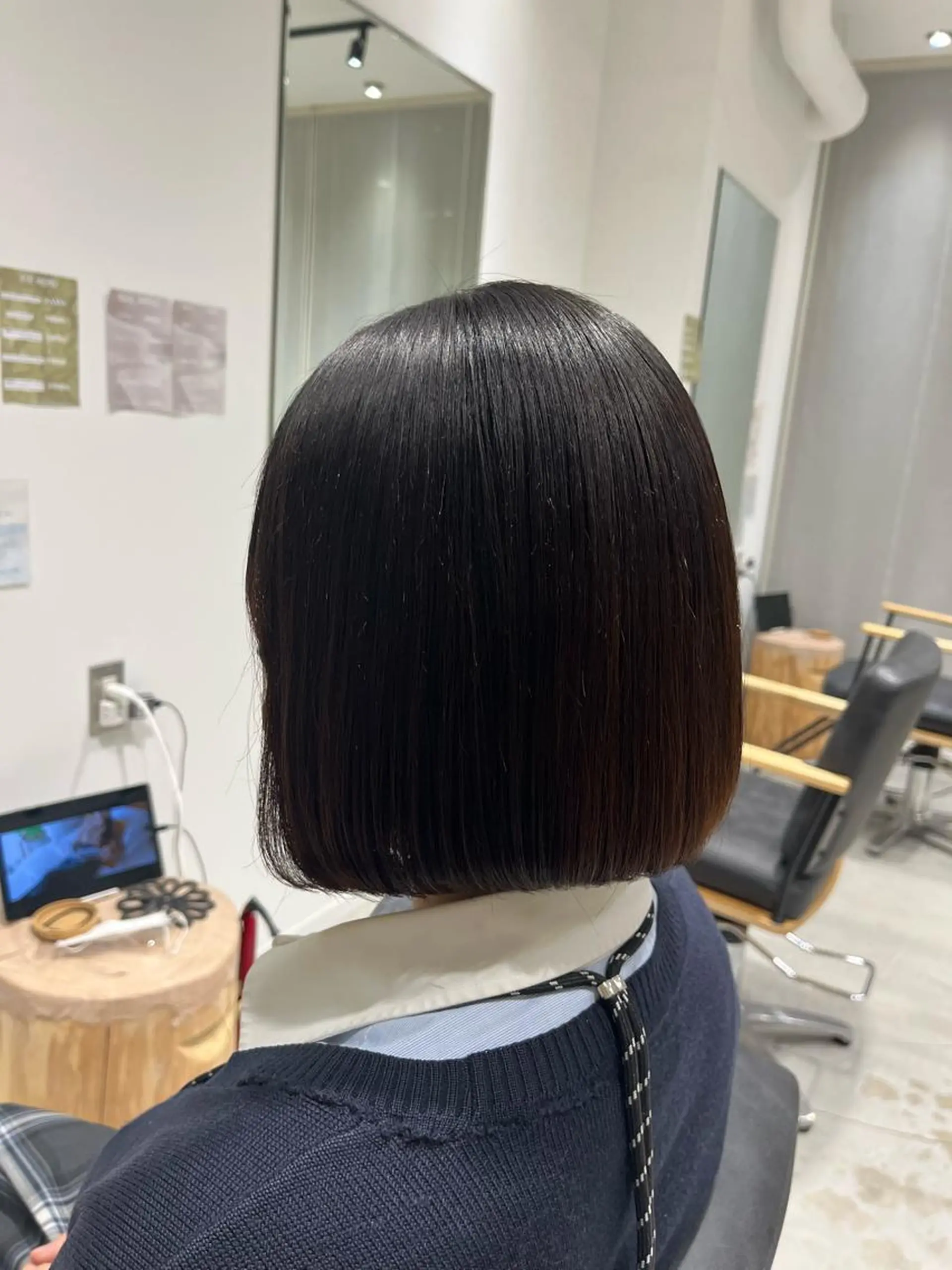 ショート カット 縮毛矯正 ボブ/美髪矯正 /佐藤　奈巳のヘアスタイル