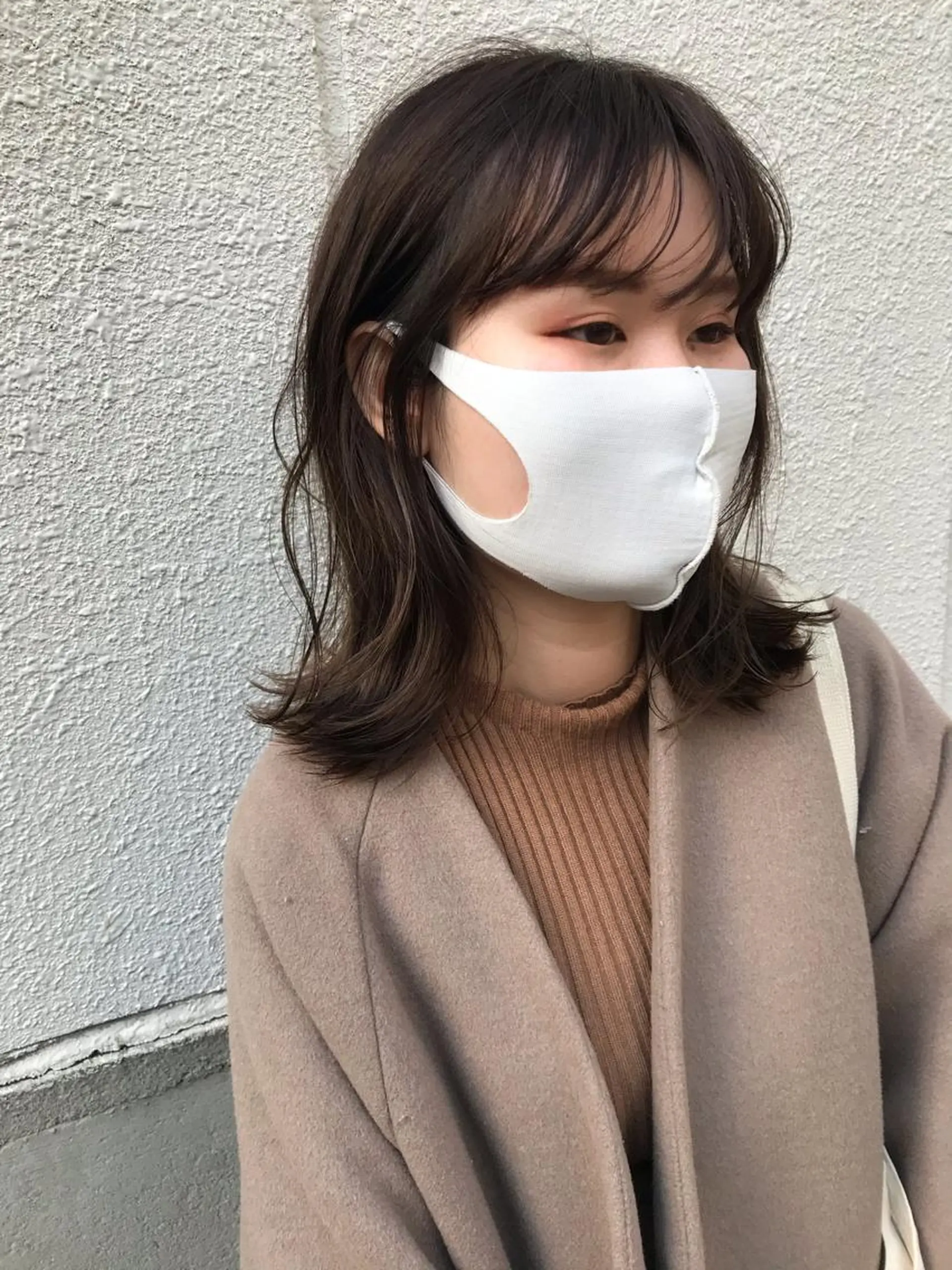 セミロング ヘアカラー トリートメント さの あやねのヘアスタイル