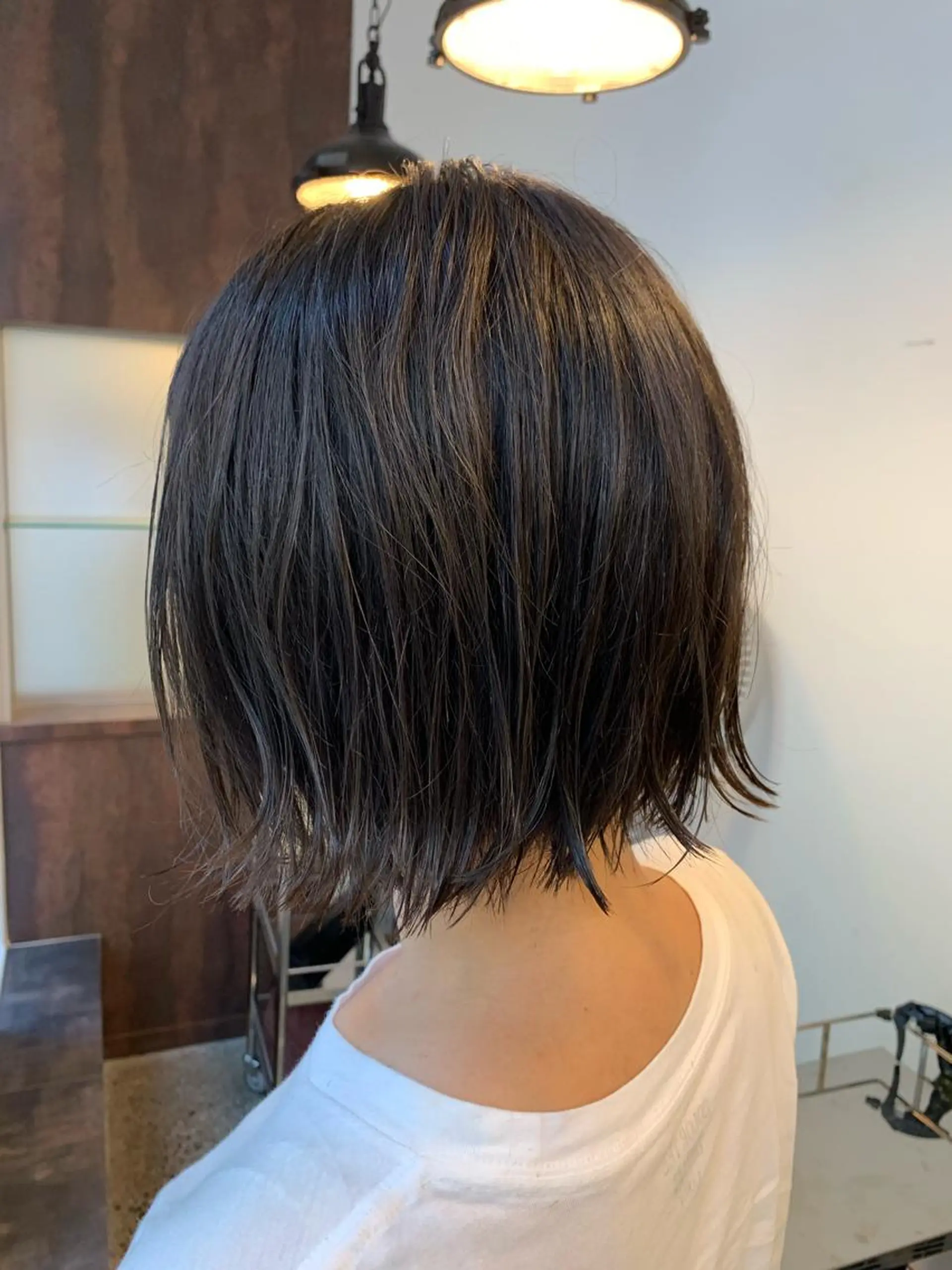 ショート ボブ 外ハネヘア WISTERIA P LUS1 ikumiのヘアスタイル