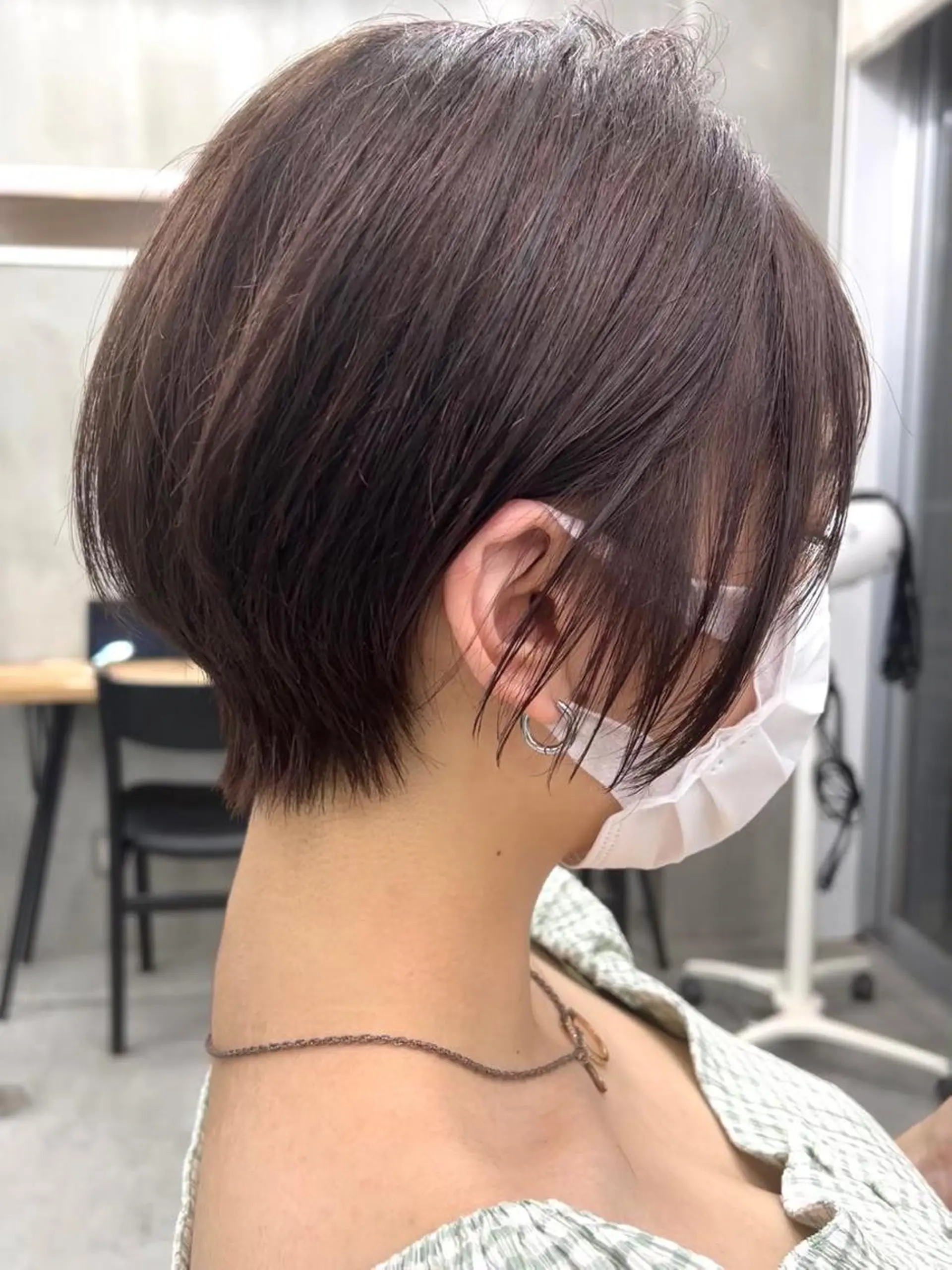 ショート カラー 似合わせカット ショートヘア 🧸艶々韓国ヘア 🧁mizunaのヘアスタイル