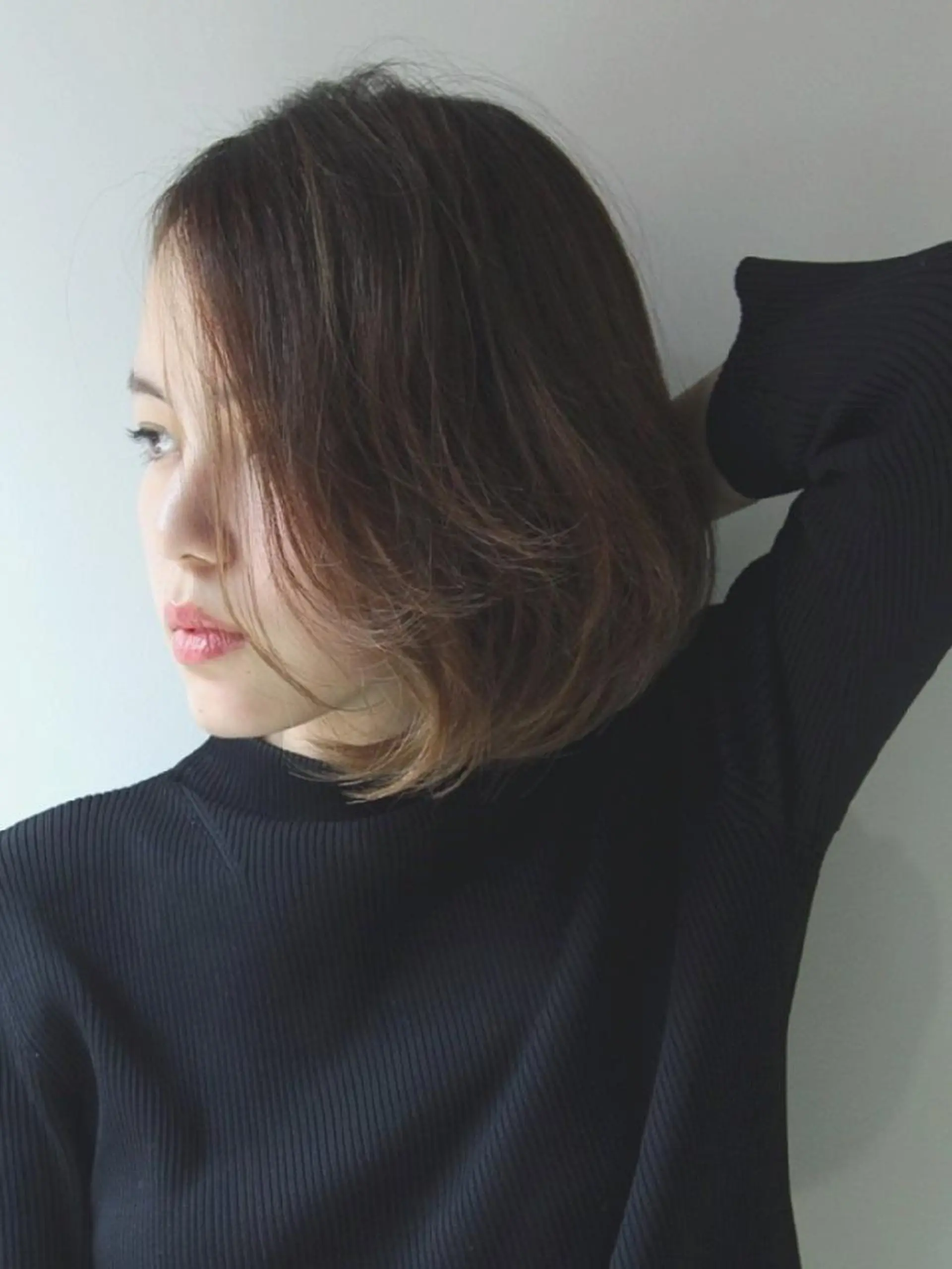 ショート カラー パーマ ボブ ショート、ボブ 白髪ぼかし高橋潤一のヘアスタイル