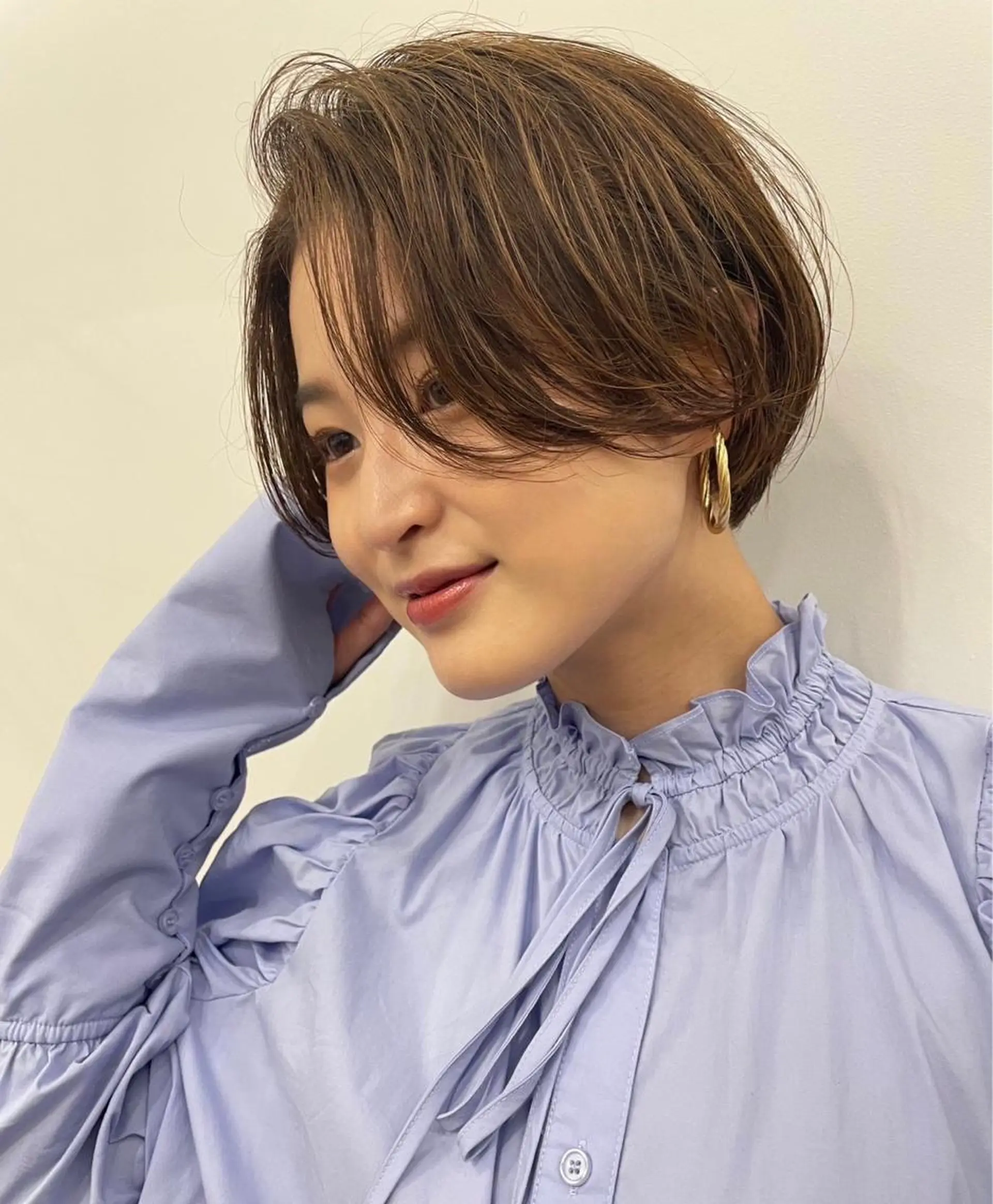 ショート カラー ヘアアレンジ 🤎カット/ブリーチ /縮毛矯正/大宮🤎のヘアスタイル