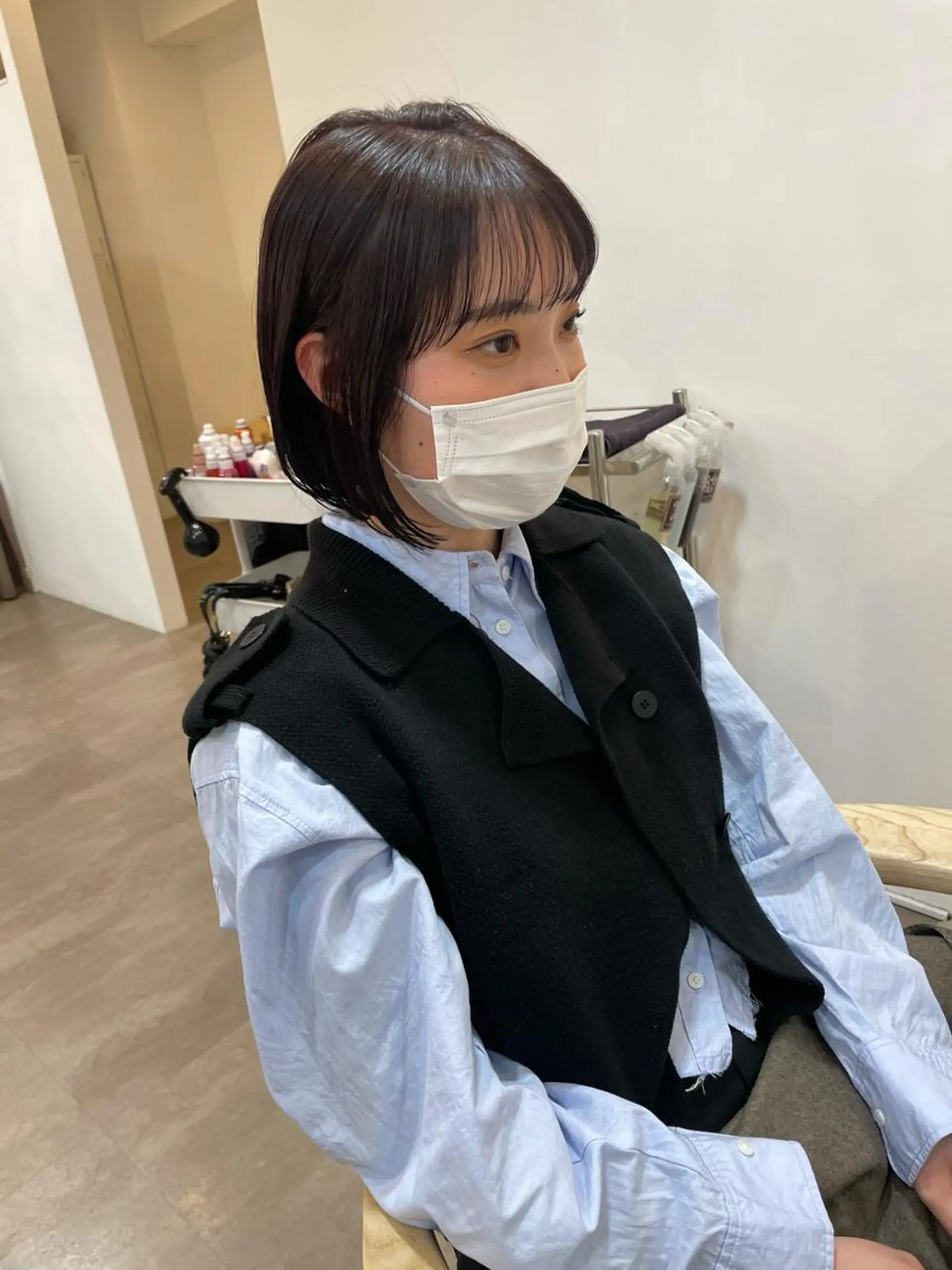 ショート カット ヘアカラー トリートメント 大迫 江梨のヘアスタイル