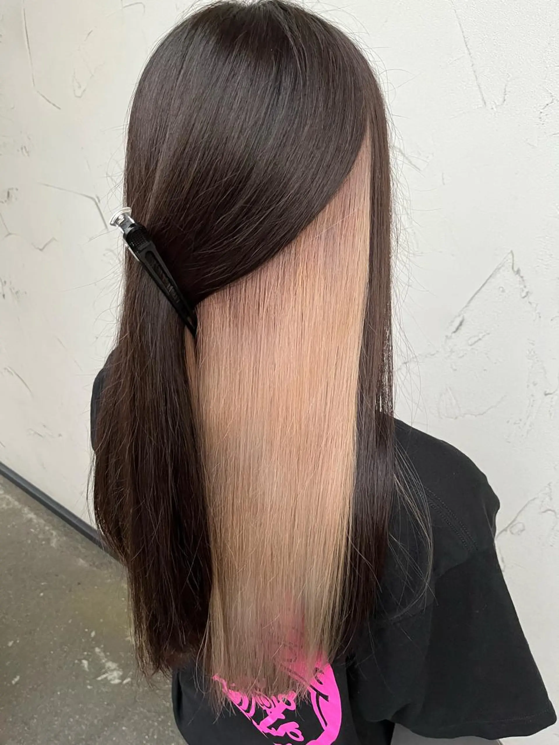 ロング カット ヘアカラー 道下 颯人のヘアスタイル