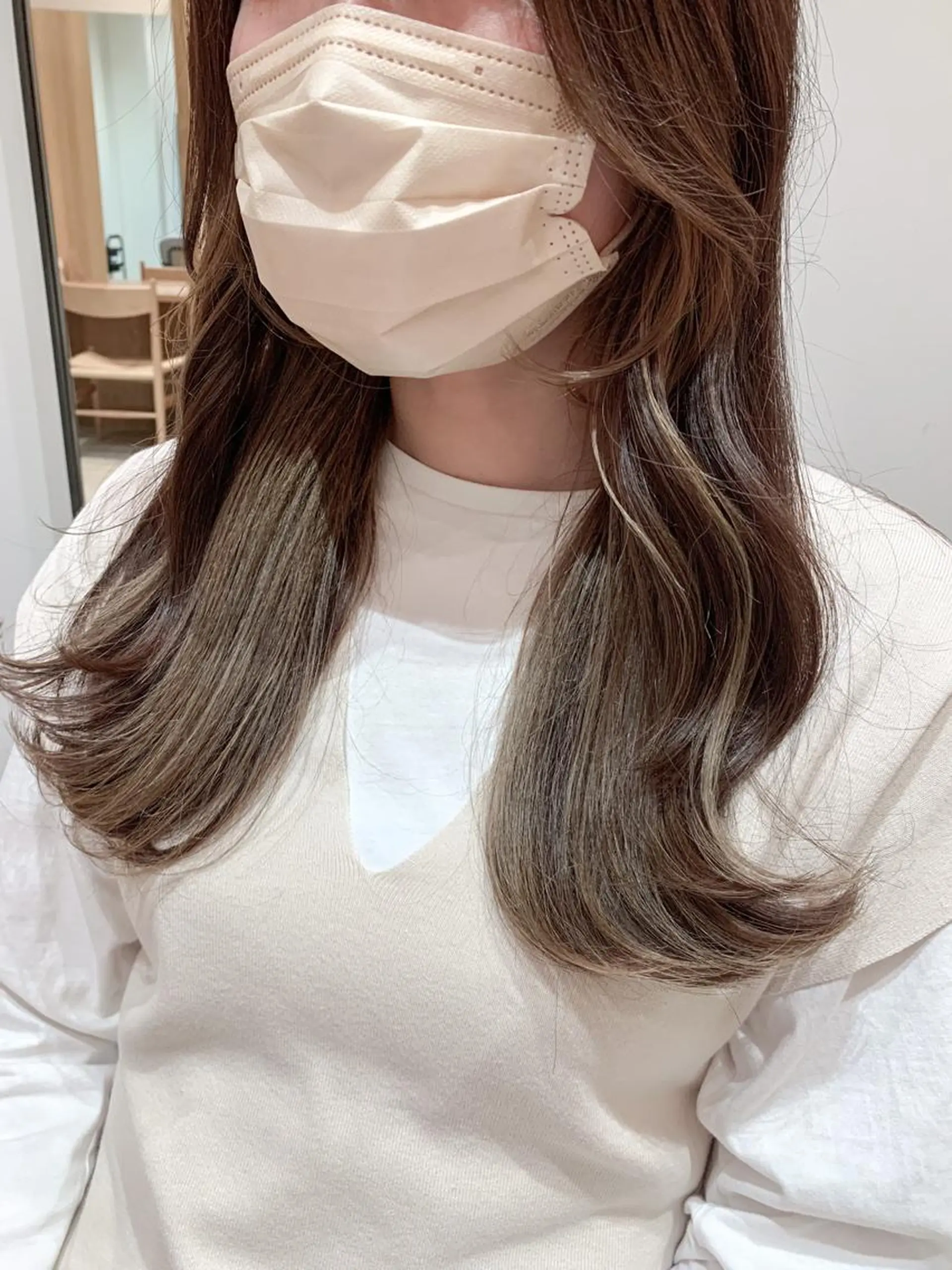 ロング カラー ヘアアレンジ ヘアカラー トリートメント yuka .のヘアスタイル