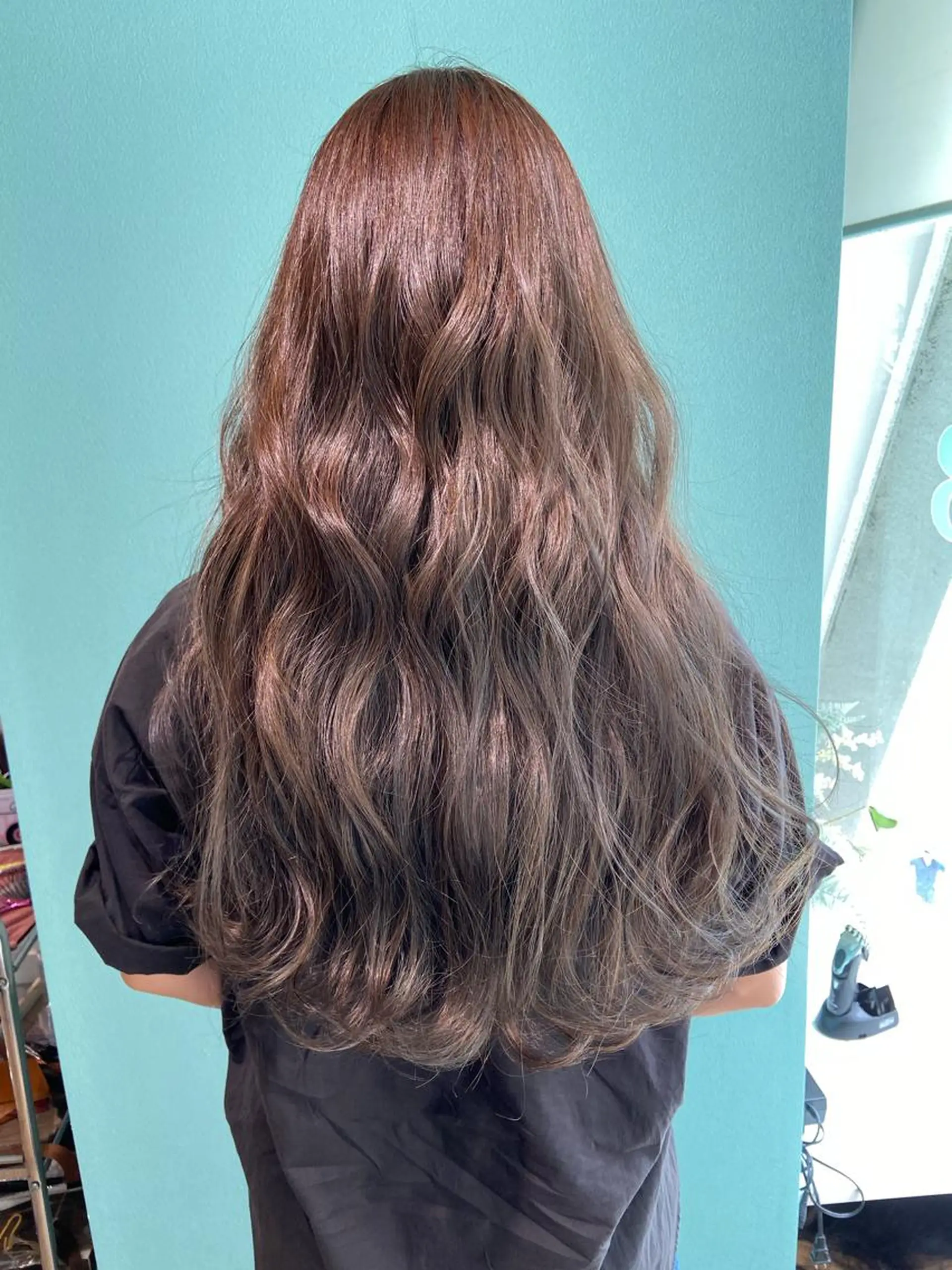 ロング カラー カット ヘアカラー トリートメント 🧸プルエクステ❤︎ ネイルKAO🧸のヘアスタイル