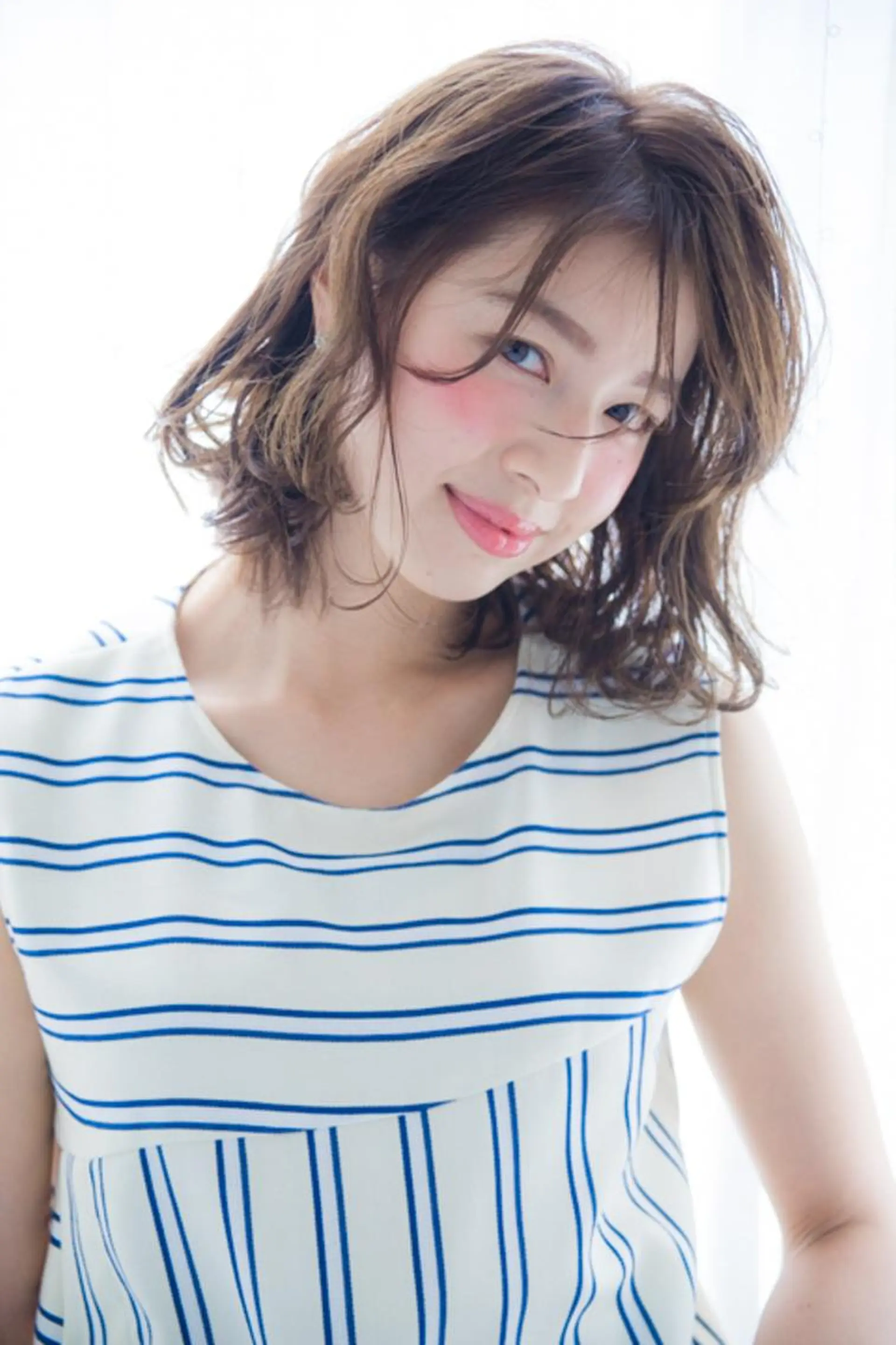 ミディアム カラー パーマ 髪質改善サロン Liko🌟のヘアスタイル