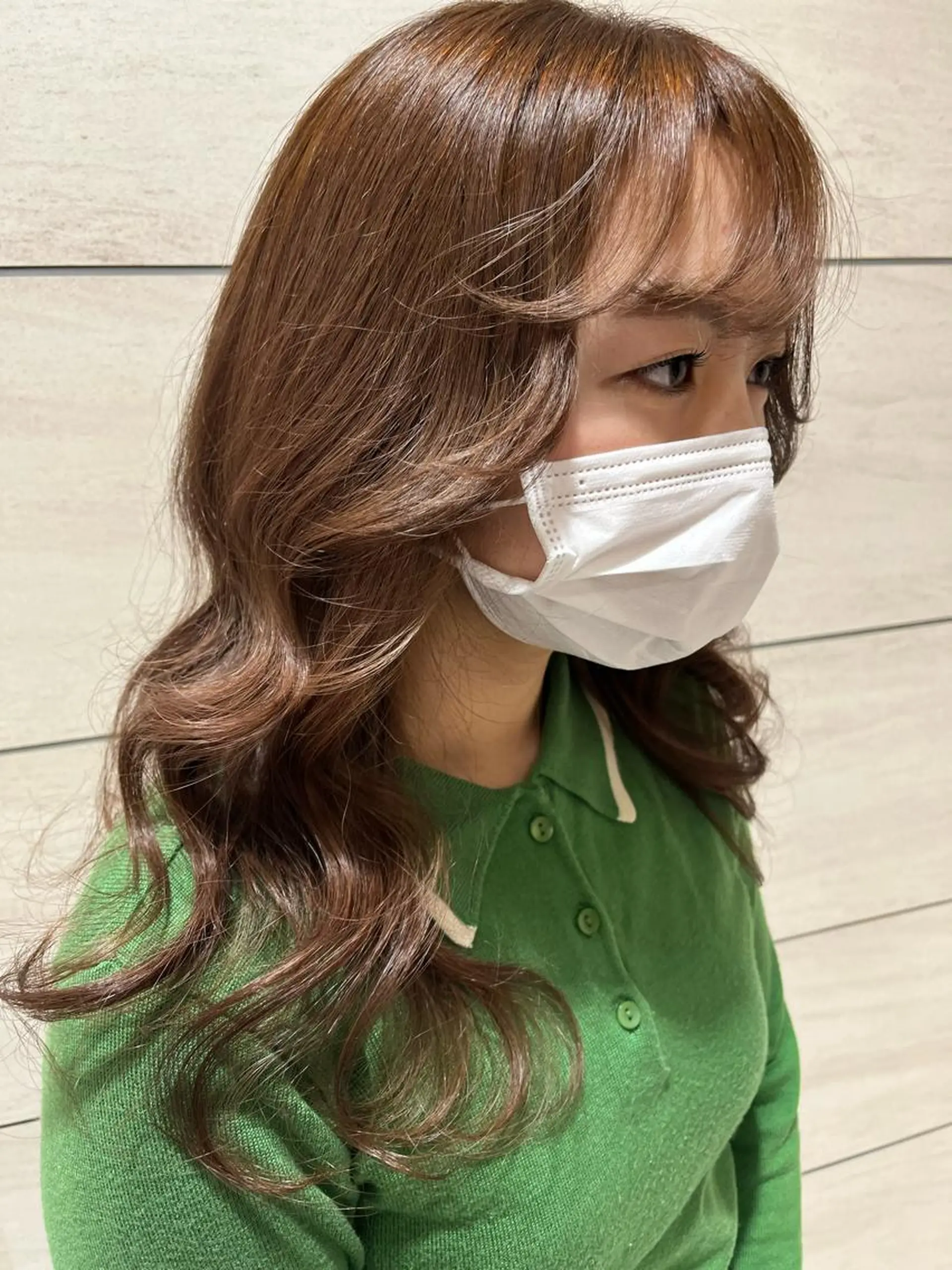 セミロング カラー ベージュカラー ココアベージュ noll【今池駅前】 池田碧花のマツエク・マツパデザイン