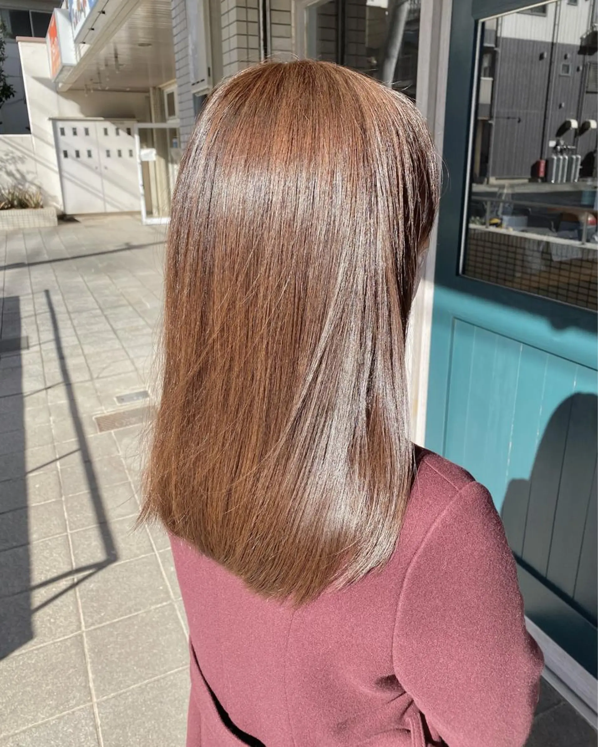 セミロング カラー カット ヘアカラー トリートメント 野呂 隼人のヘアスタイル