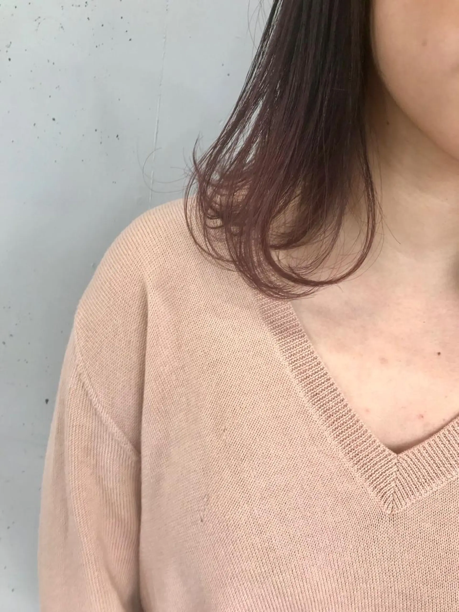 ミディアム カラー グラデーションカラー ピンクカラー 外ハネヘア ヘアカラー トリートメント 新井 広樹のヘアスタイル