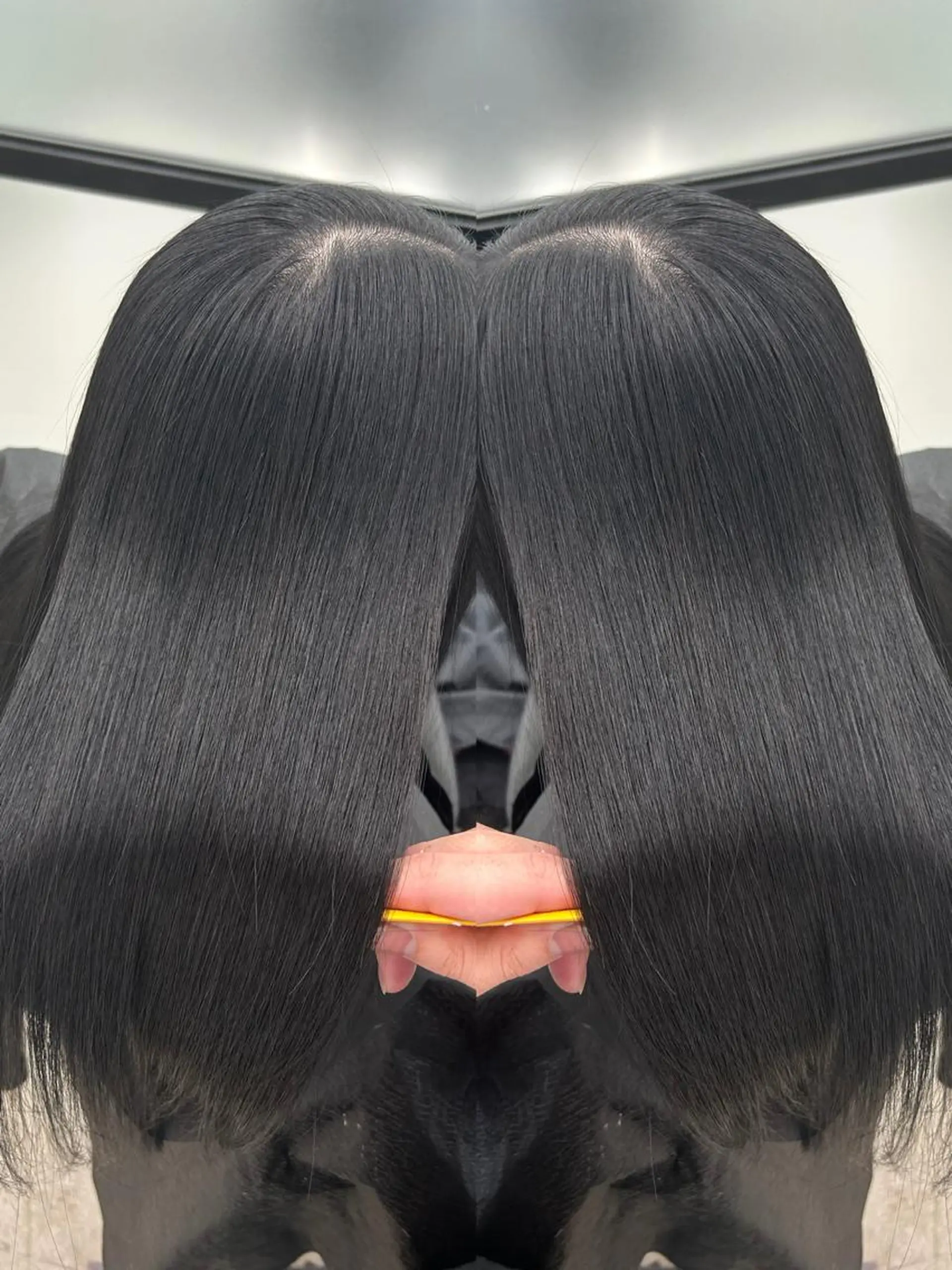 セミロング カラー トリートメント ヘアカラー 縮毛矯正 トリートメント dx share salon 渋谷所属・髪質改善ヘアエステ Soruhaのヘアスタイル