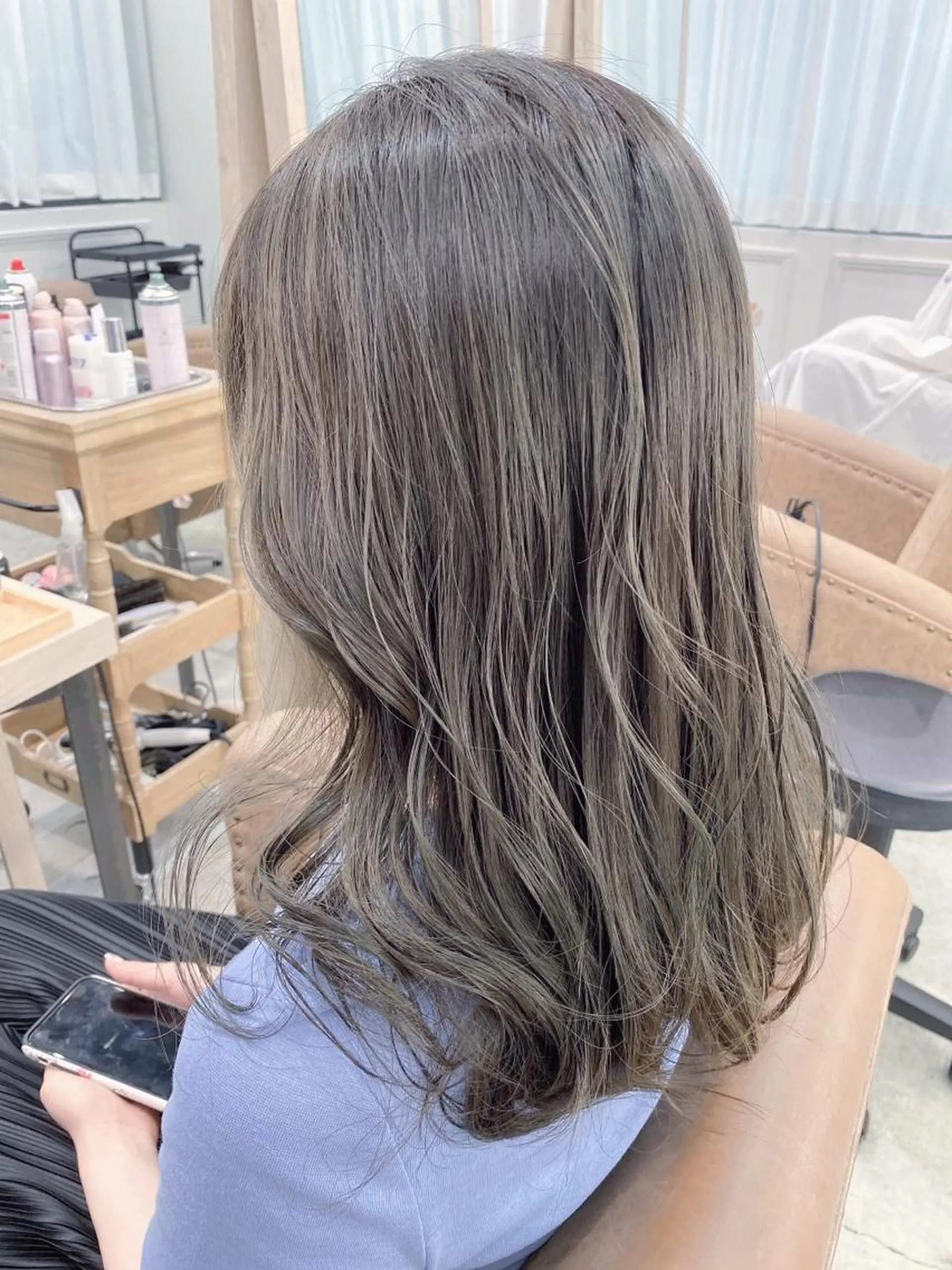 セミロング カラー Resta所属・カミヤ タカヒロのヘアスタイル