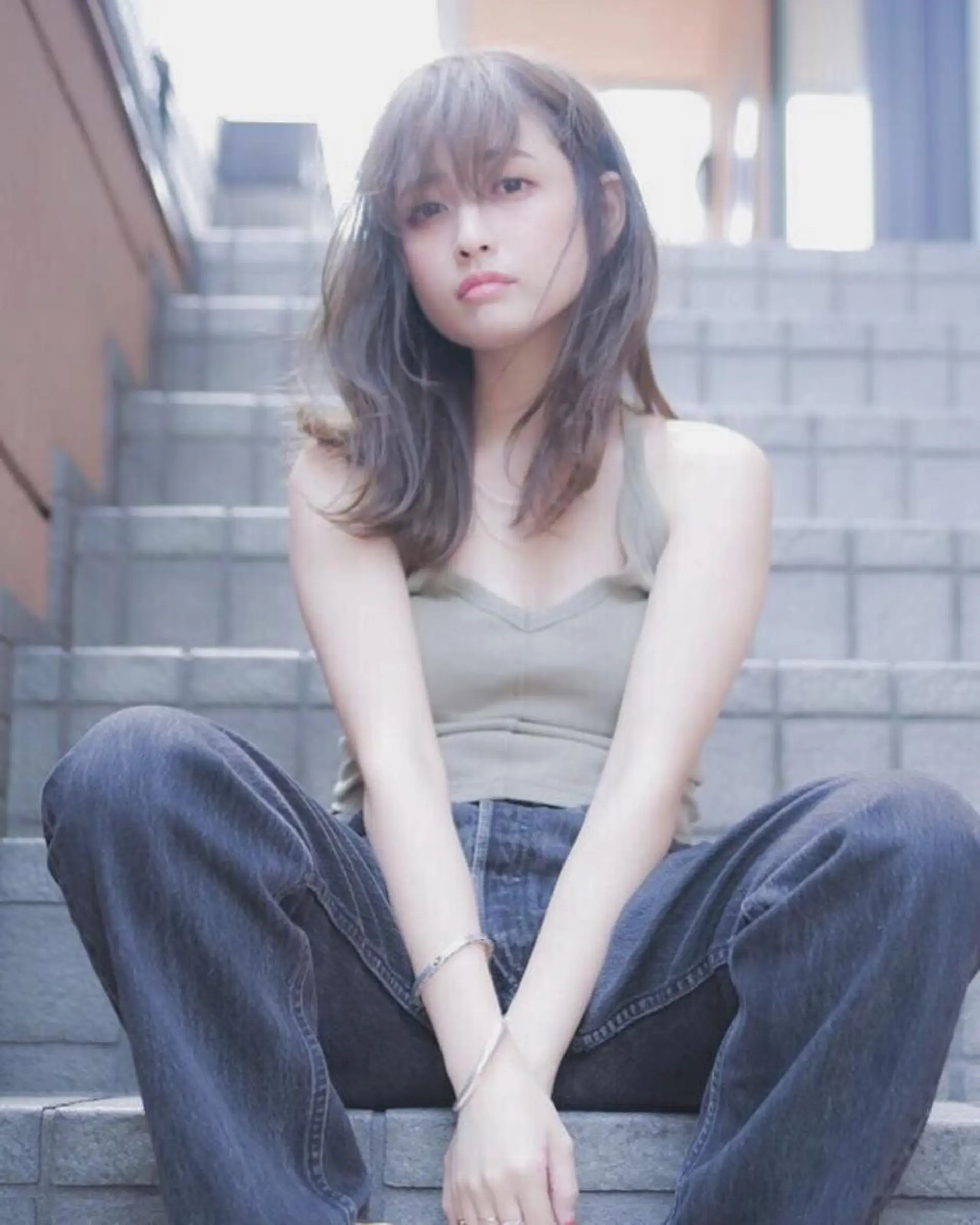 セミロング カラー hao所属・西山 頌太のヘアスタイル