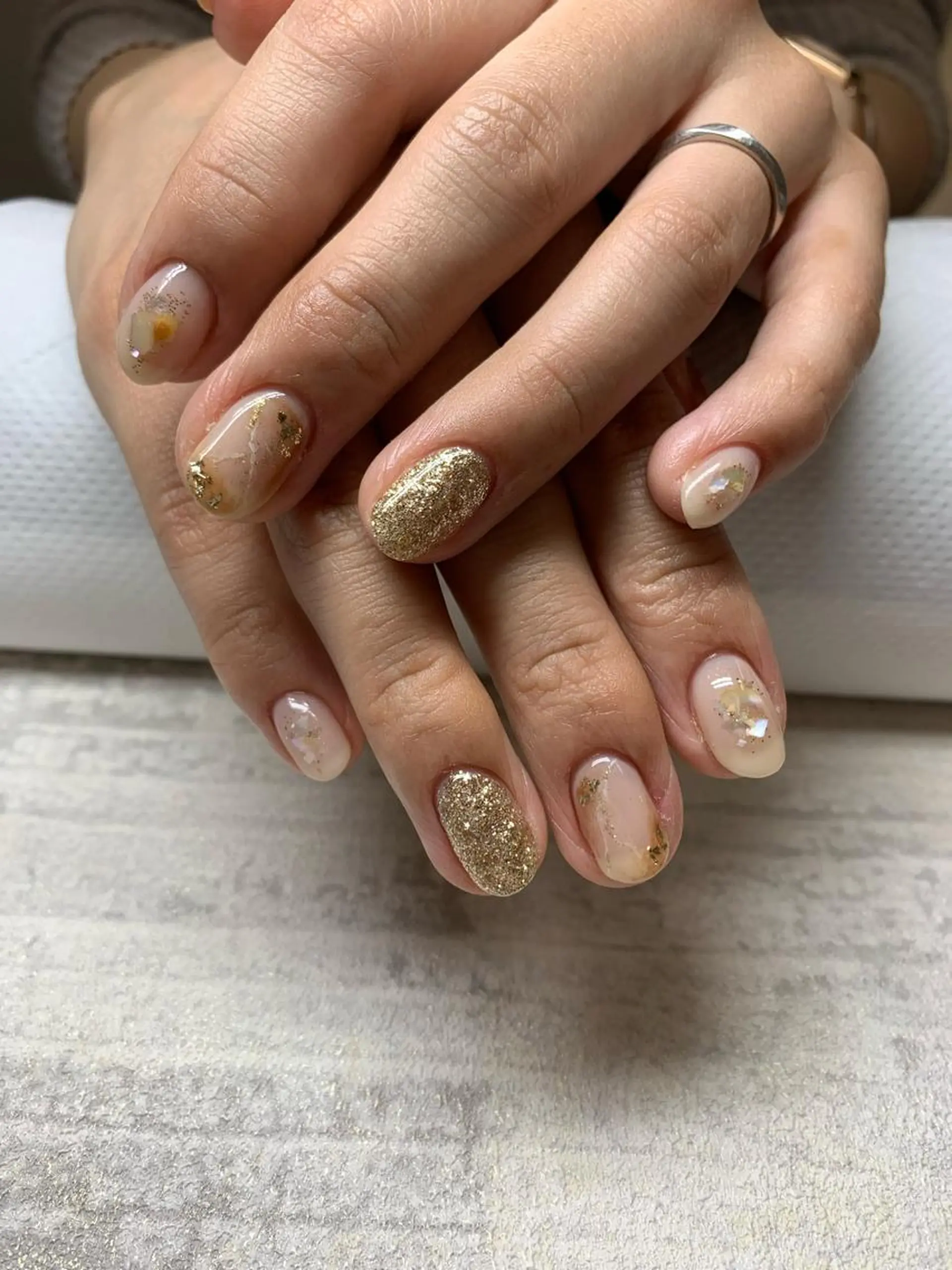 ネイル 大理石ネイル(マーブル) nail salon Rubino所属・中野 志保のネイルデザイン