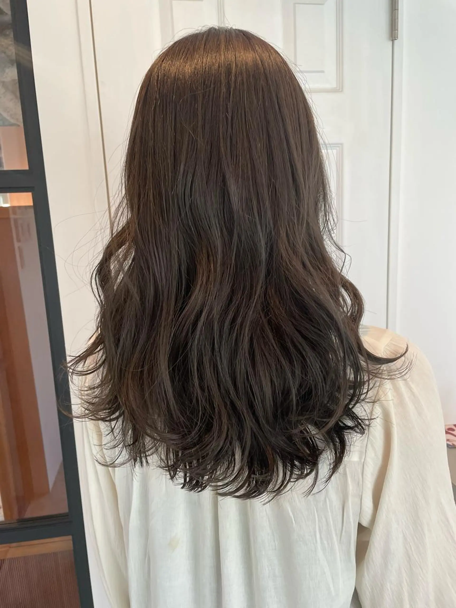 セミロング カラー ブリーチ 透明感カラー グレージュ ラベンダーカラー ラベンダーグレージュ カット ヘアカラー トリートメント 中目黒🌼 🌼ハナのヘアスタイル