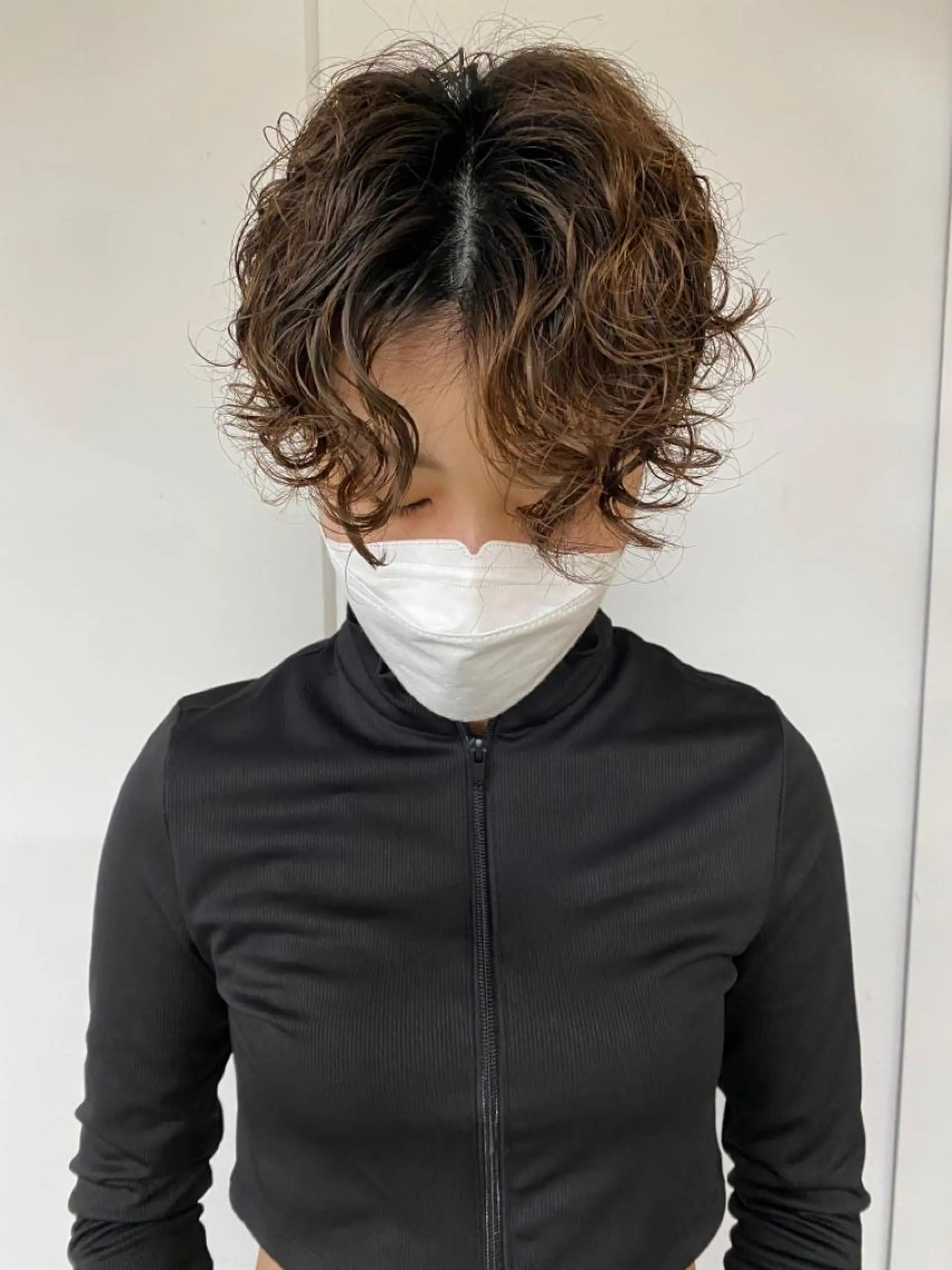 ショート カラー パーマ steed tokyo所属・KOOKI スティードトーキョーのヘアスタイル