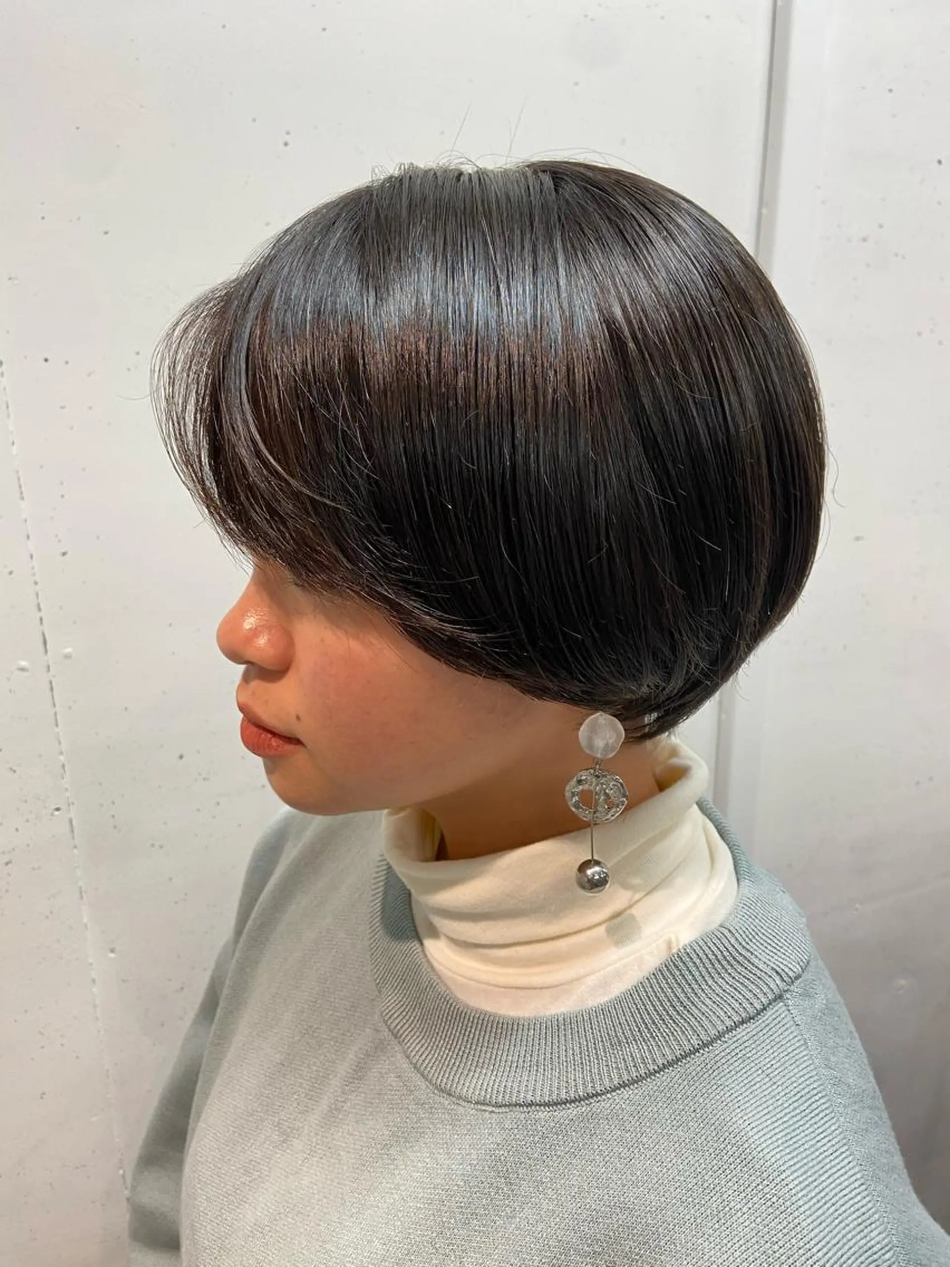 ショート エクステ ハイライト 髪質改善 韓国風ヘア レイヤーカット カット AILEE所属・ウルフカット レイヤーカット上柿のヘアスタイル