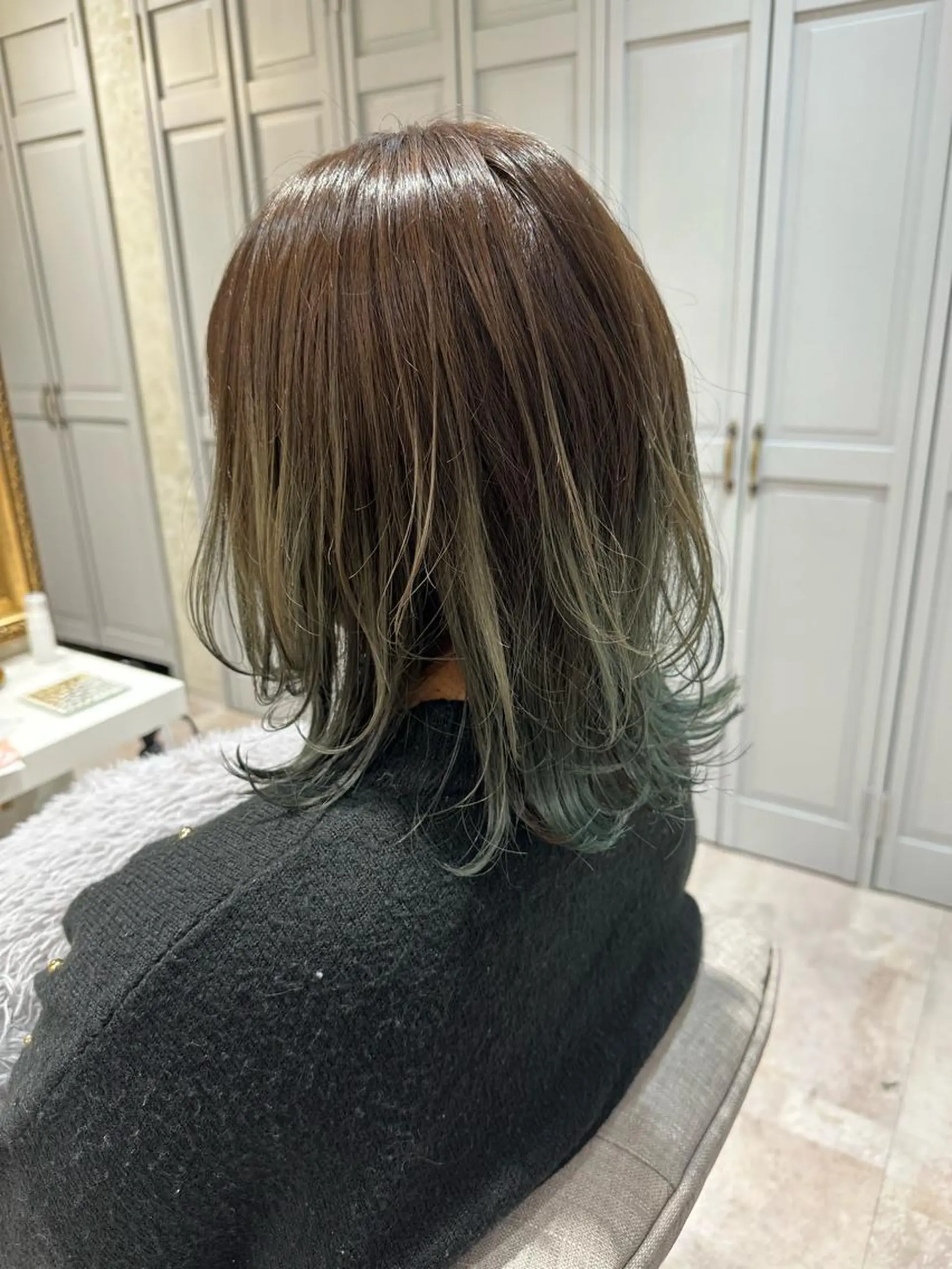 ミディアム おのだ あやなのヘアスタイル