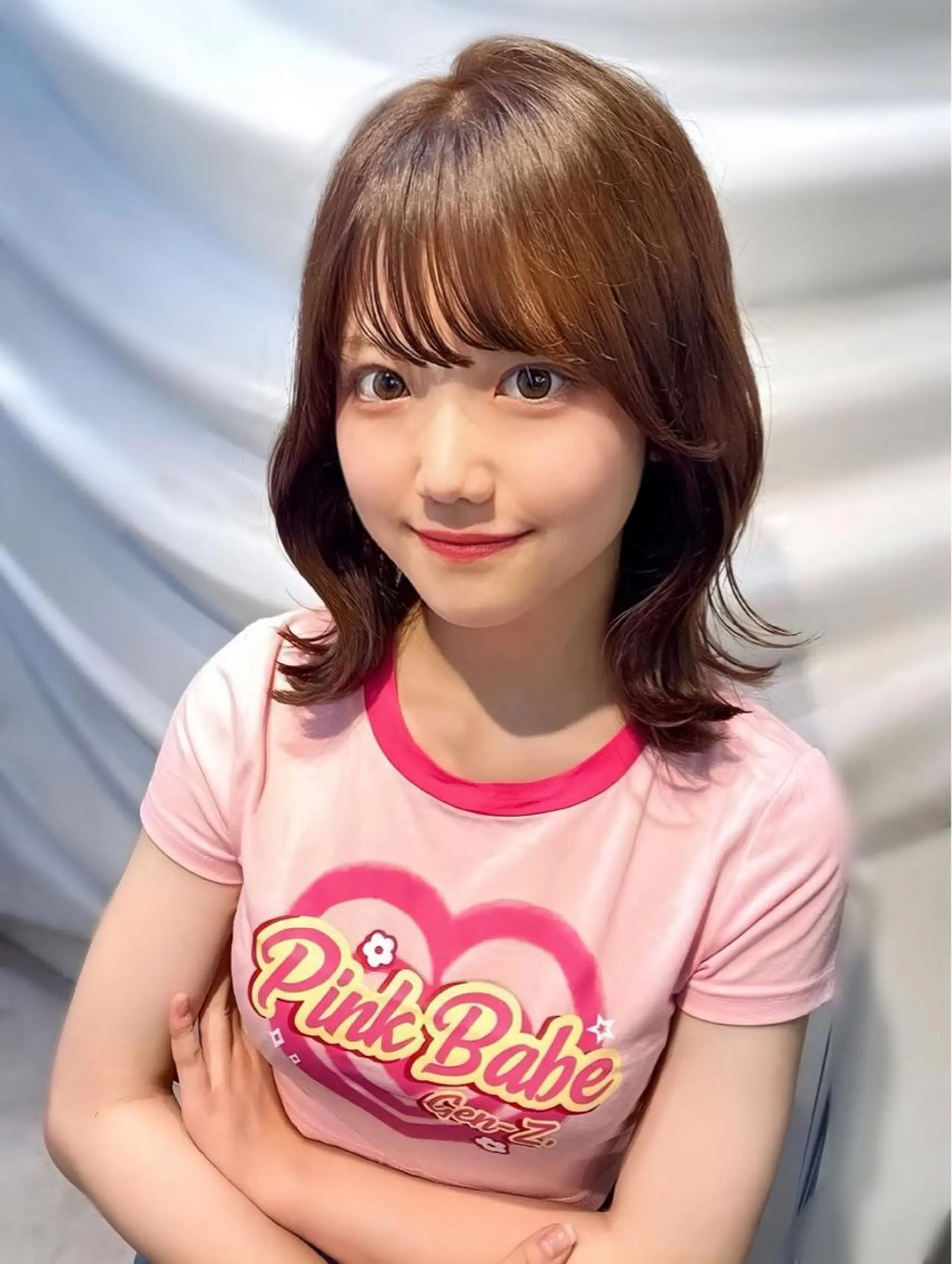 ミディアム カット ヘアカラー トリートメント 渋谷韓国ヘア🇰🇷 SAYAKA🩶ᩚのヘアスタイル