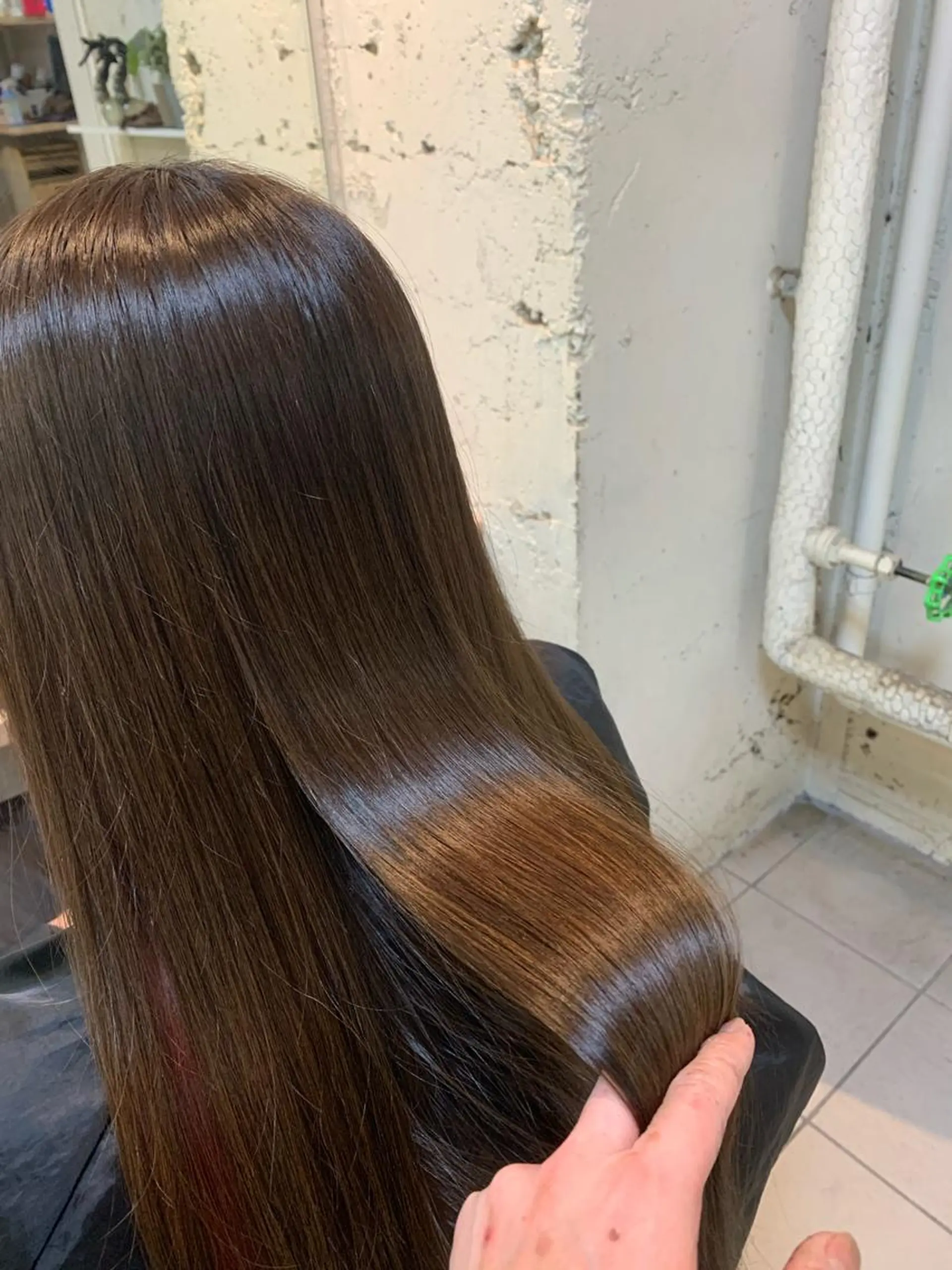 セミロング トリートメント カット ヘアカラー トリートメント 髪質改善ストレート/ ブリーチ／渋谷　福田のヘアスタイル