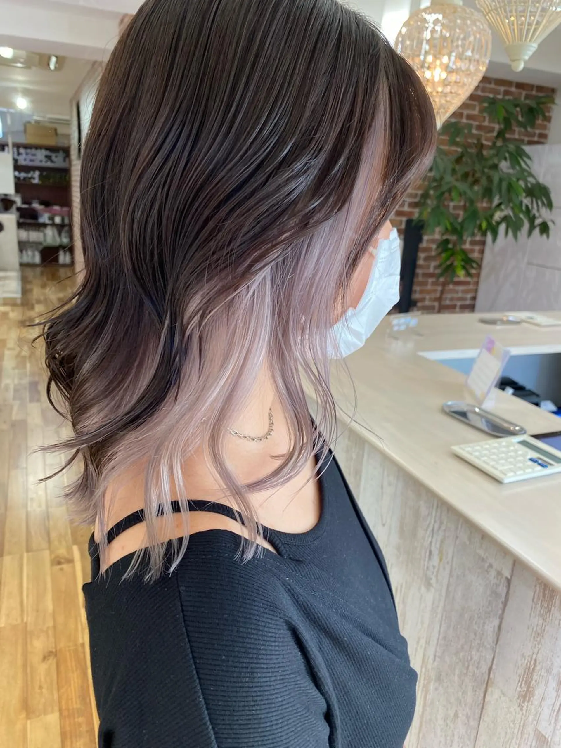 ミディアム カラー 笹江 瑞穂のヘアスタイル