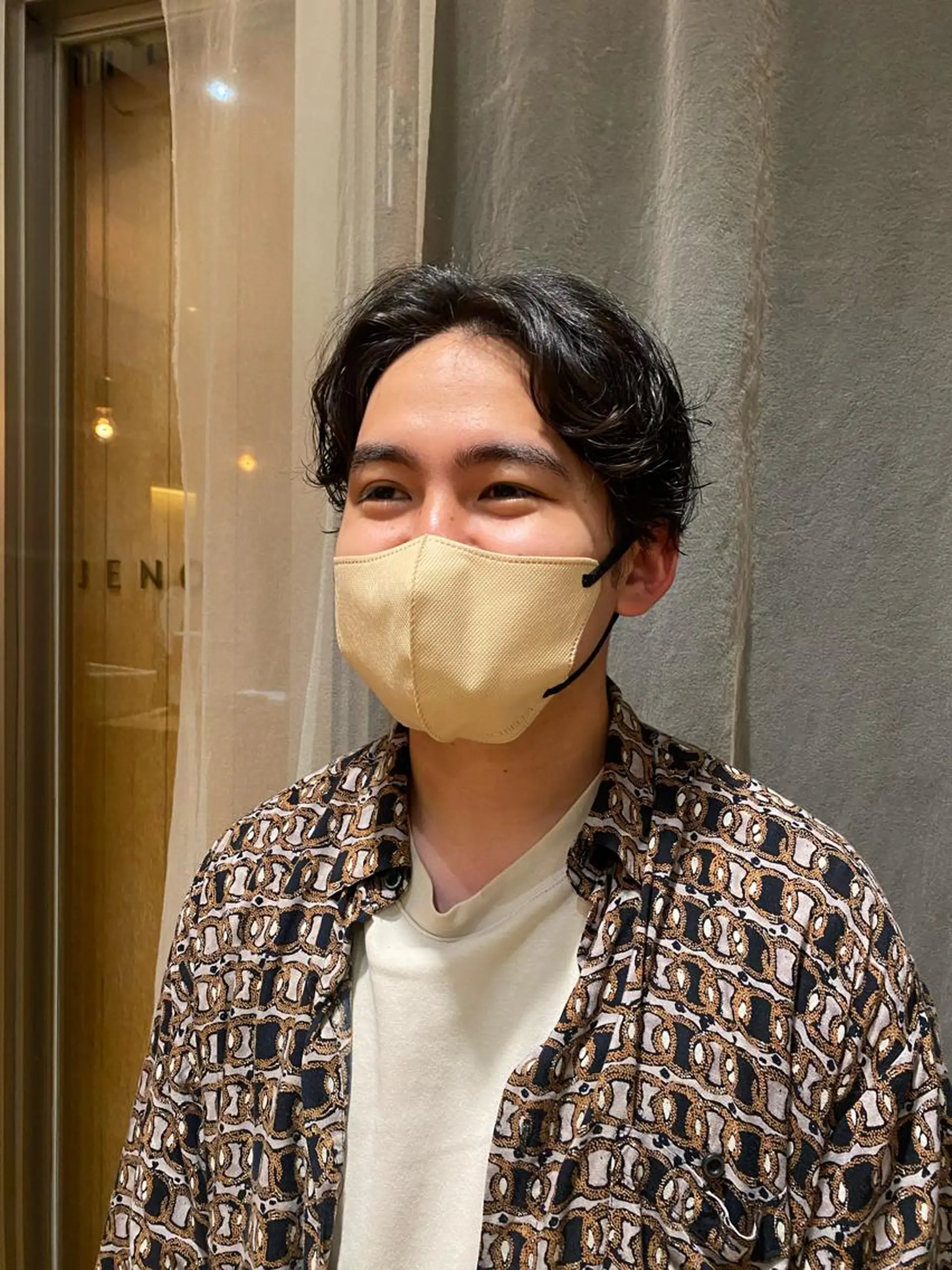 メンズ コテ巻き風/ボブ パーマ🌼杉田 萌恵のヘアスタイル