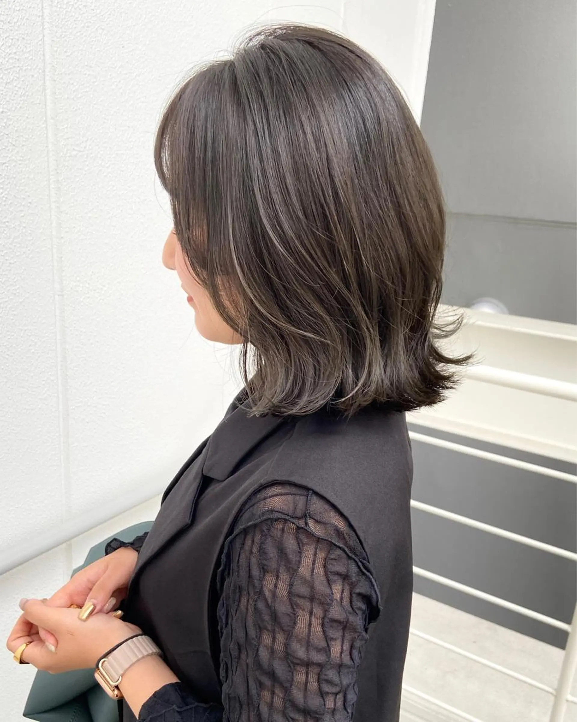 ミディアム カラー カット ヘアカラー トリートメント ERI  / newi町田のヘアスタイル