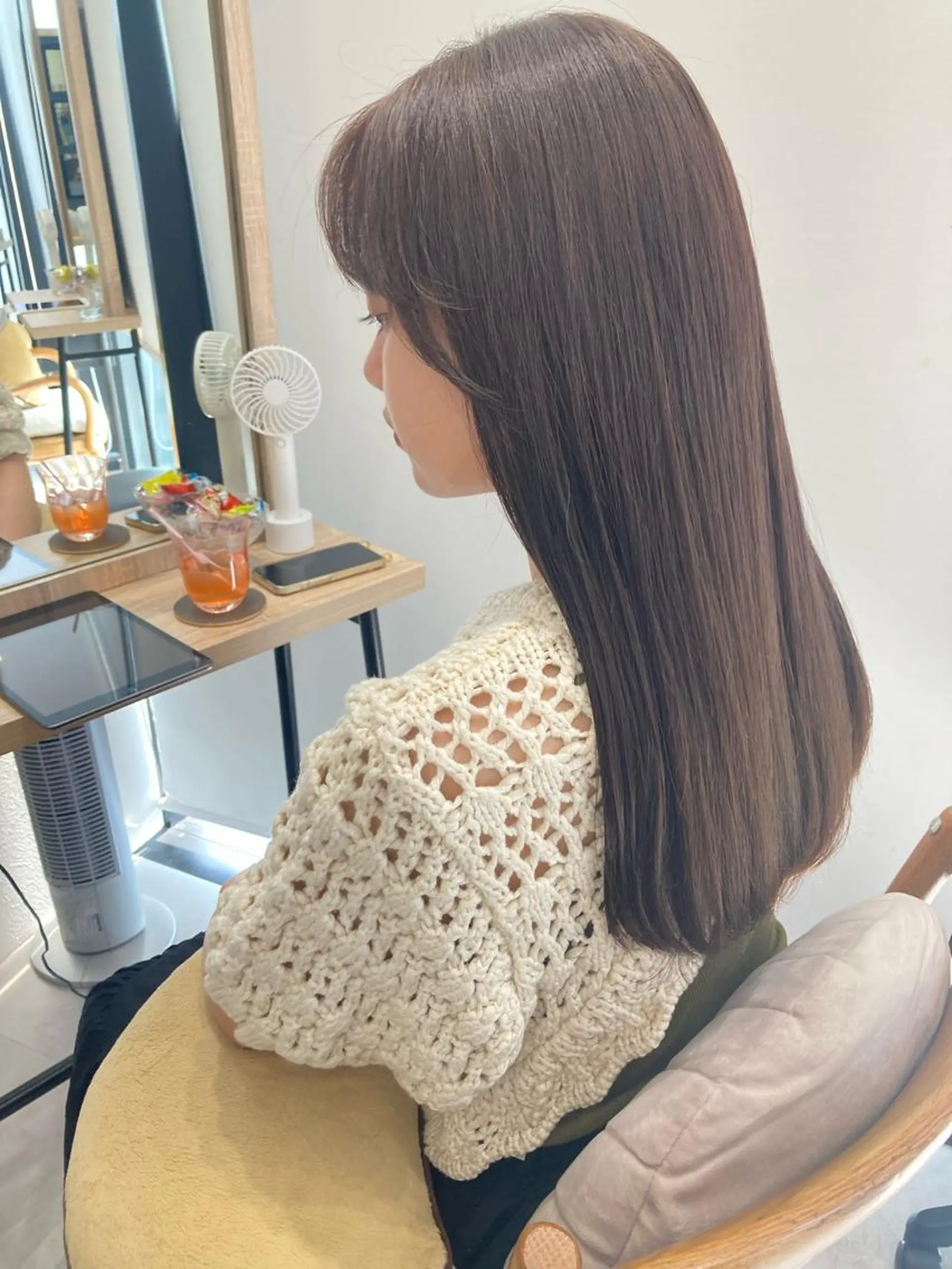 ロング ✨色持ちの良い艶 カラー✨蟹江真世のヘアスタイル