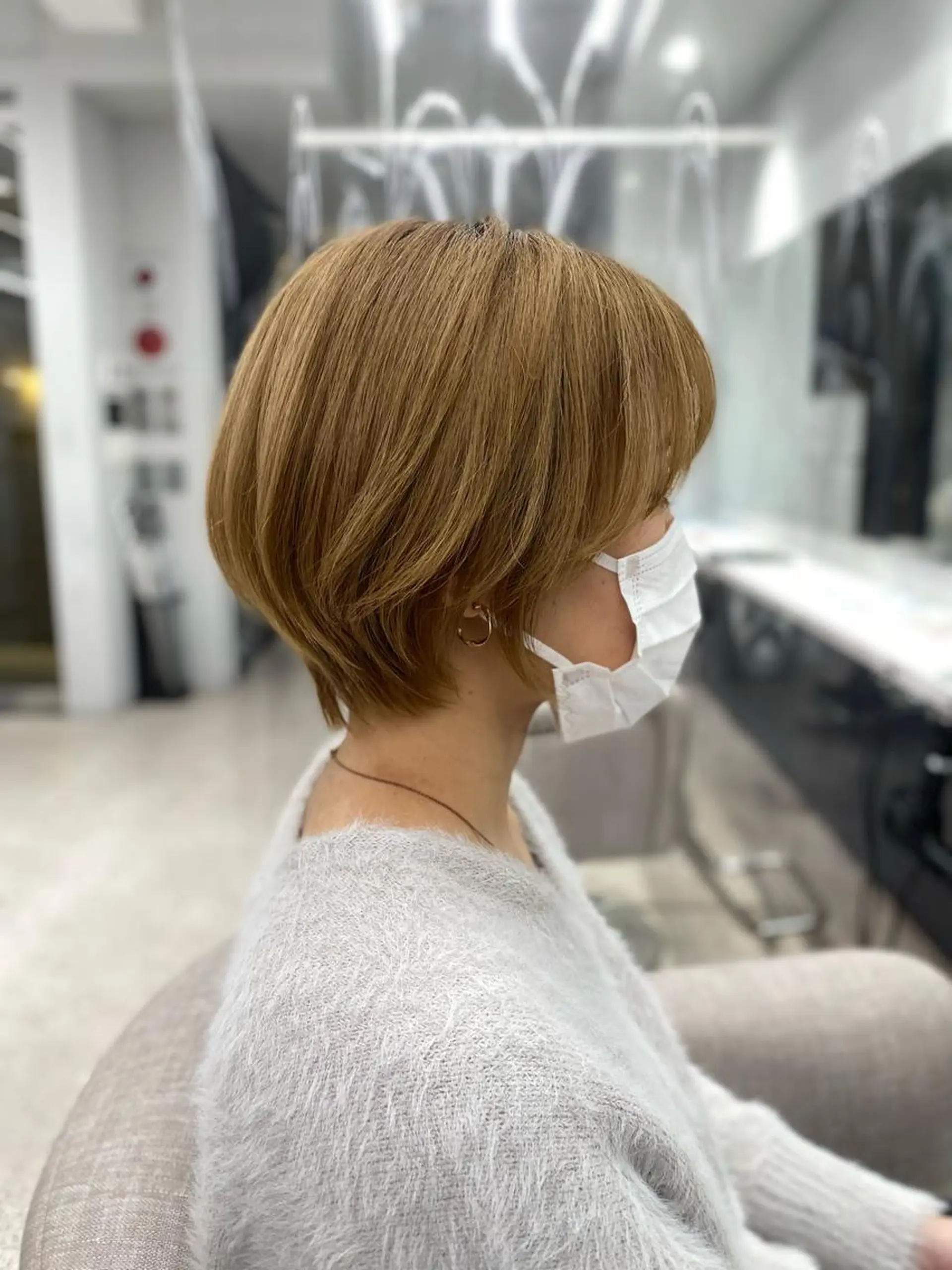 ショート カット トリートメント 京都レイヤーカット/ 縮毛矯正/羽柴りくのヘアスタイル