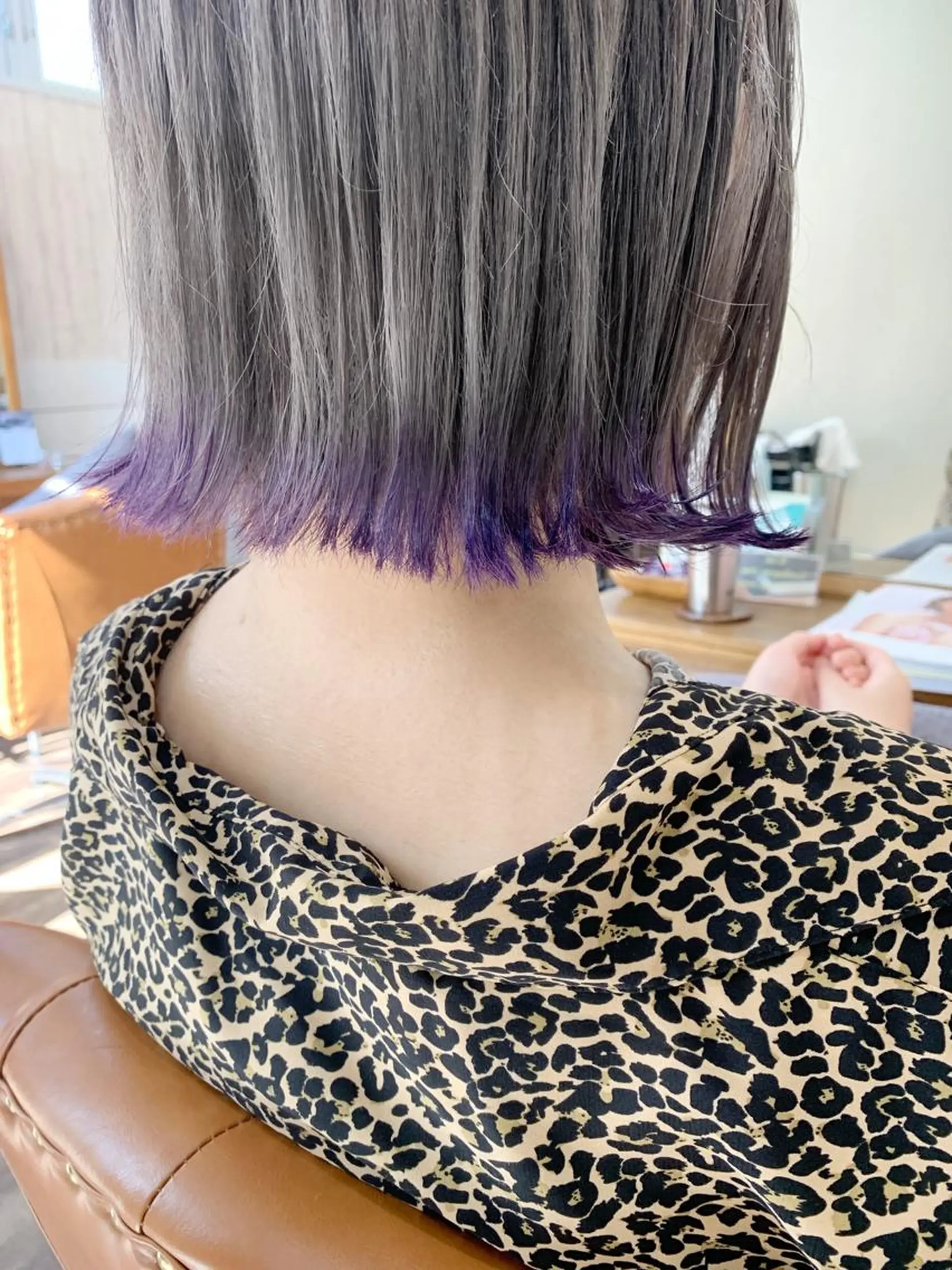 ミディアム カラー ダブルカラー イヤリングカラー ハイライトカラー イルミナカラー インナーカラー ダブルカラー　/ インナーカラーMiiのヘアスタイル