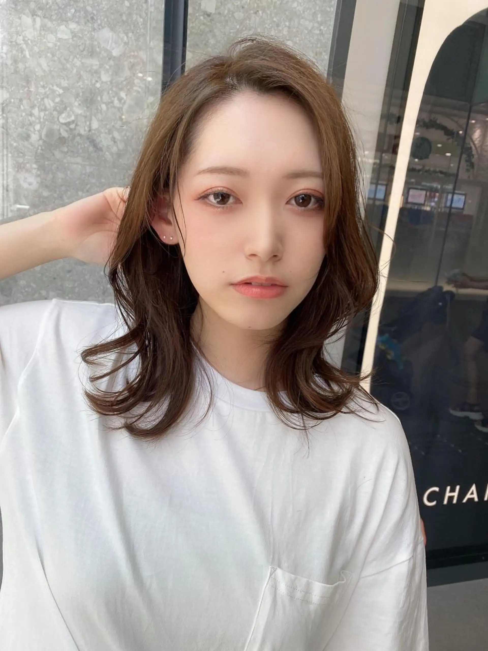 ミディアム カラー バレイヤージュ ブリーチ ケアブリーチ ダブルカラー ハイライトカラー ヘアカラー トリートメント 新宿✨顔周りカット 韓国ヘア/坂本亜裟海のヘアスタイル