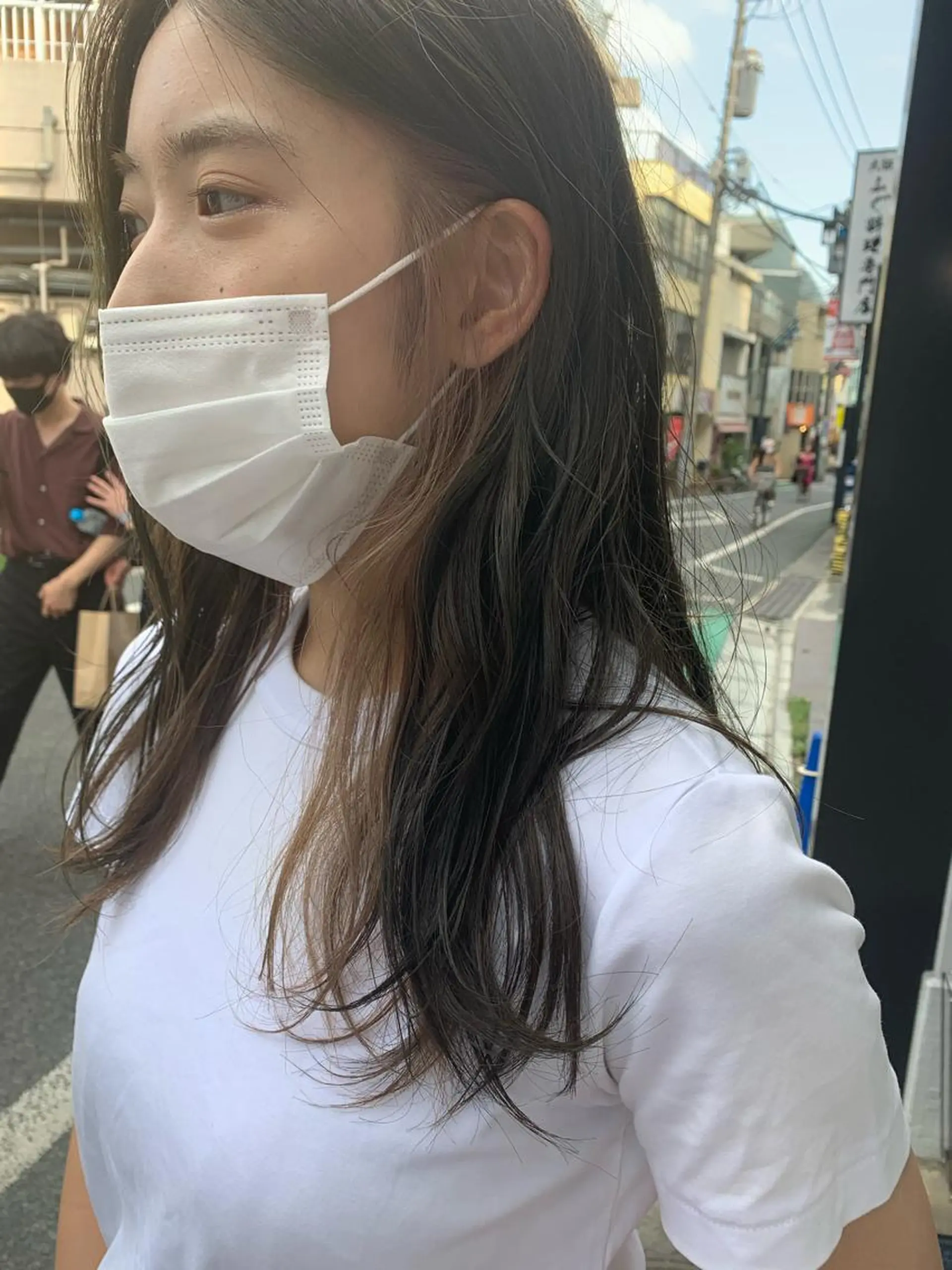 ロング カラー パーマ ヘアアレンジ メンズ ベージュカラー ヘアカラー トリートメント パーマ/透明感カラー /ボブ/吉田一生のヘアスタイル