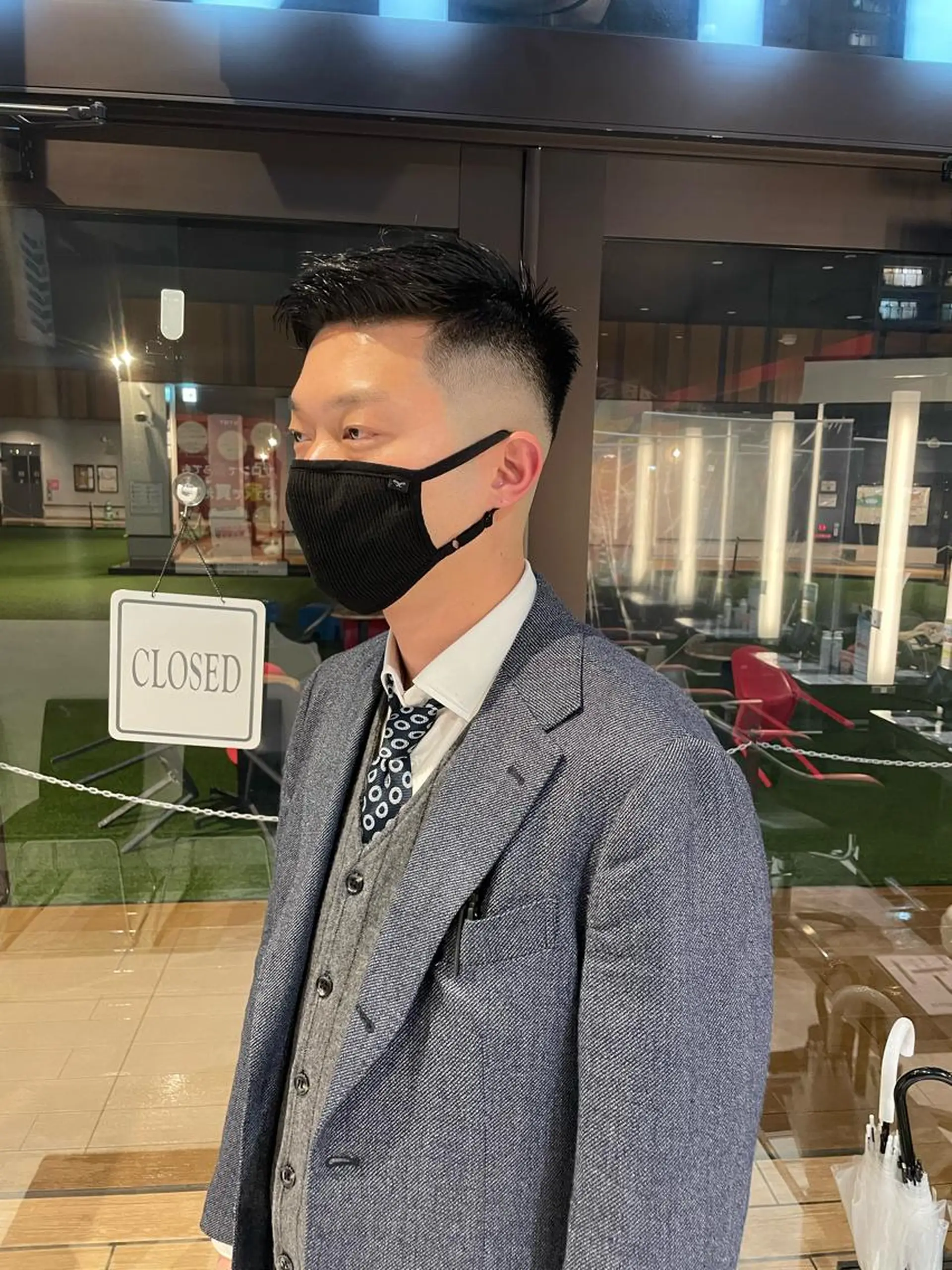 ショート メンズ フェードカット スキンフェード メンズヘア特化 崎田 成人のヘアスタイル