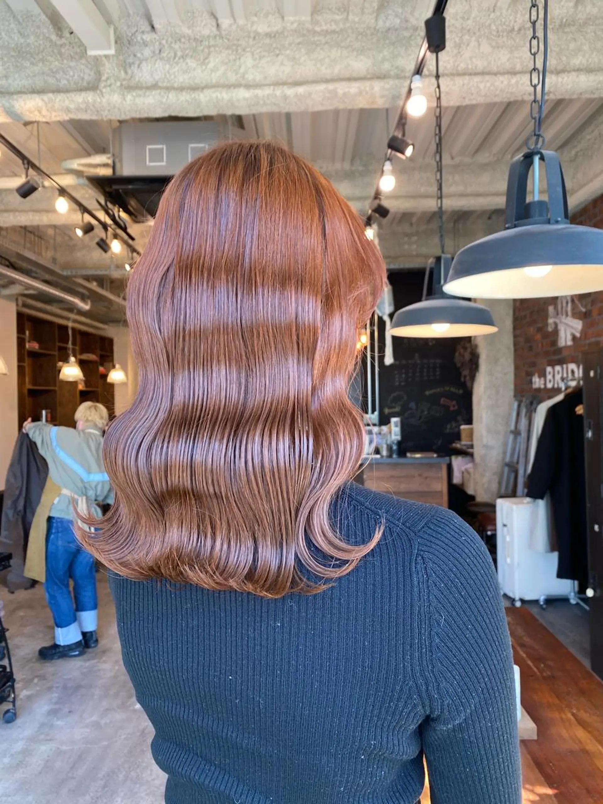 ミディアム ヘアカラー the BRIDGE 加藤みのりのヘアスタイル