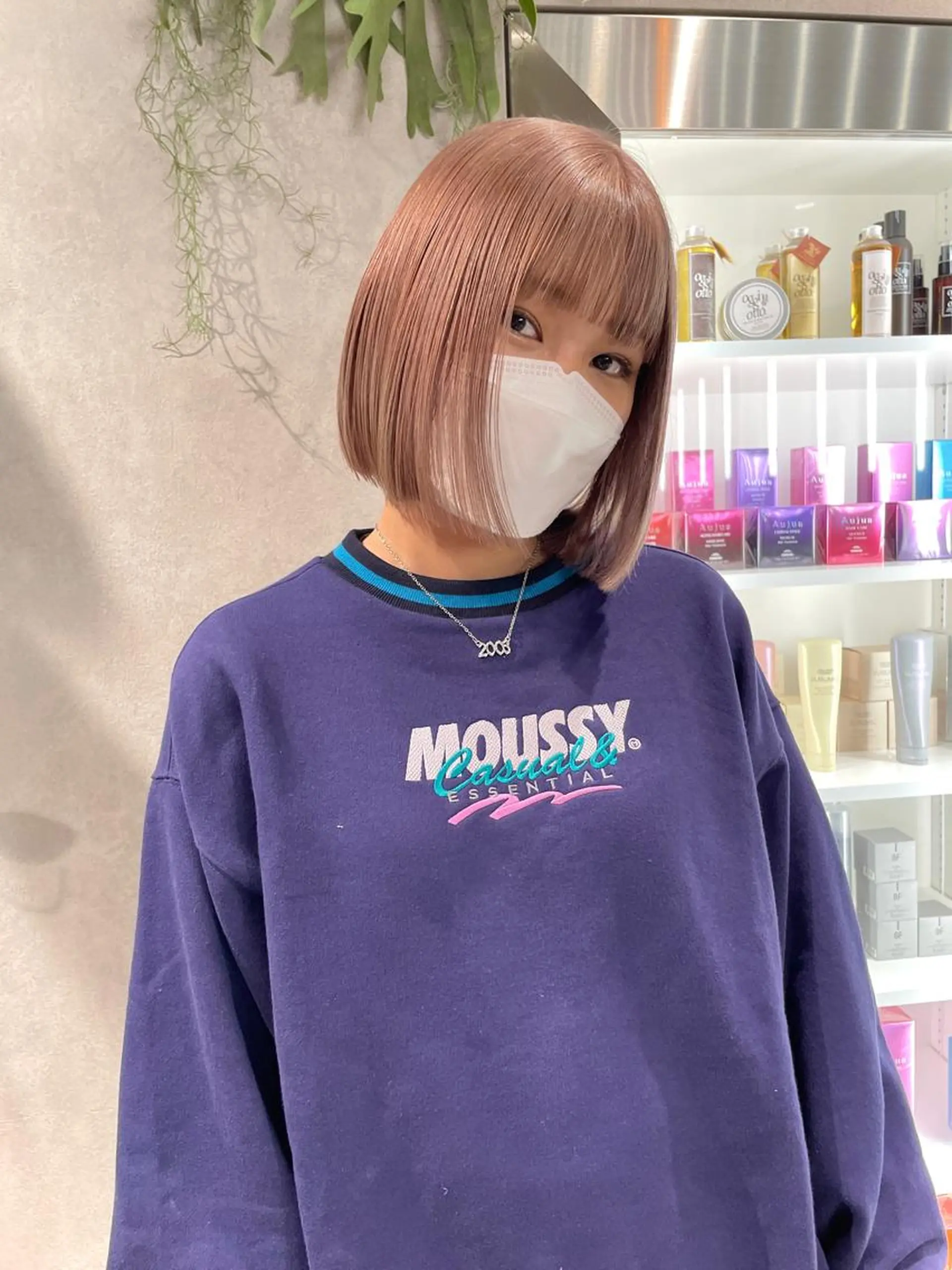 カラー スミレ /メンズ /コーンロウのヘアスタイル