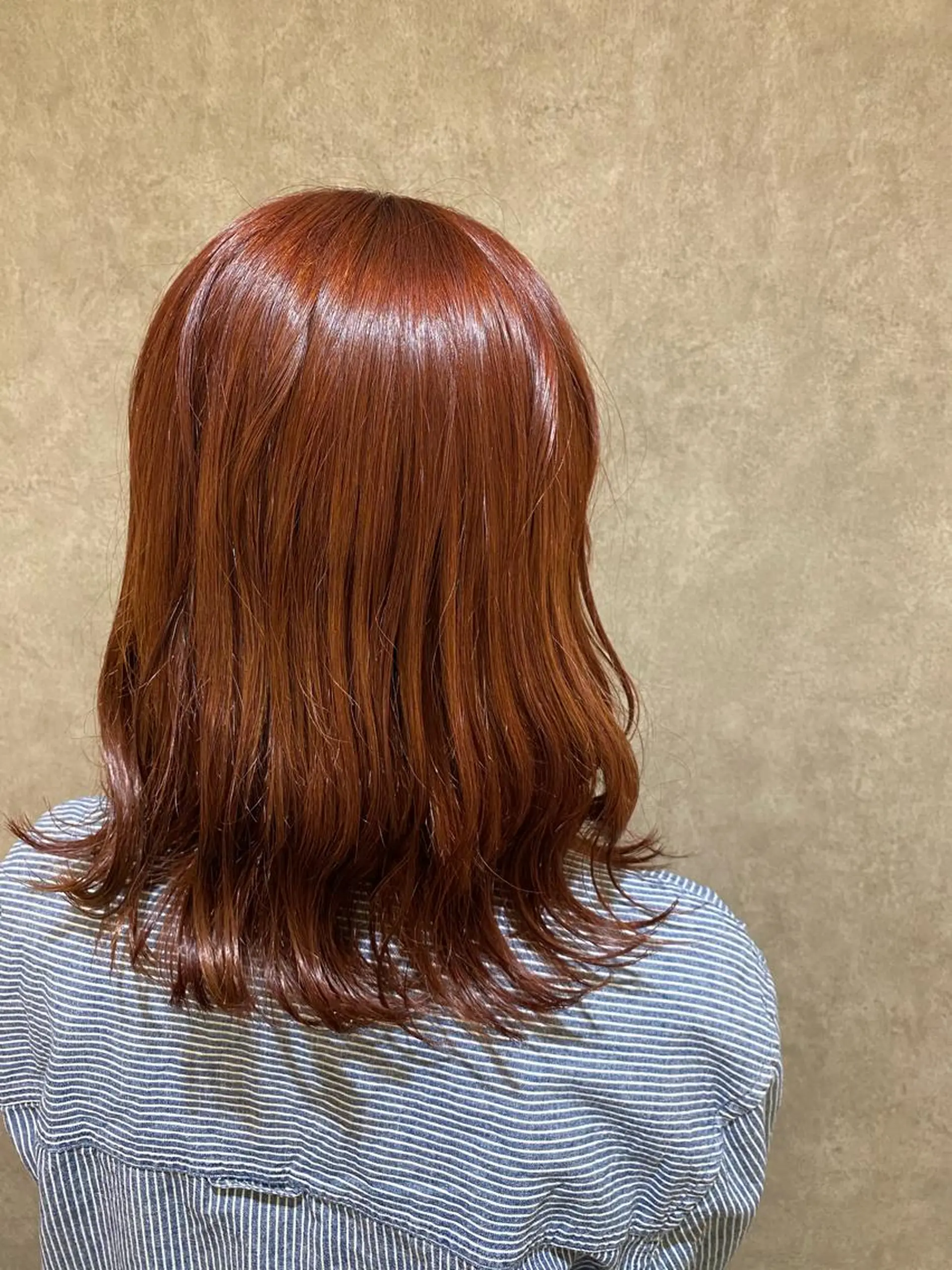 ミディアム カラー ブラウンカラー レッドカラー レッドブラウン Remember所属・🌼Remember MAE🌼のヘアスタイル