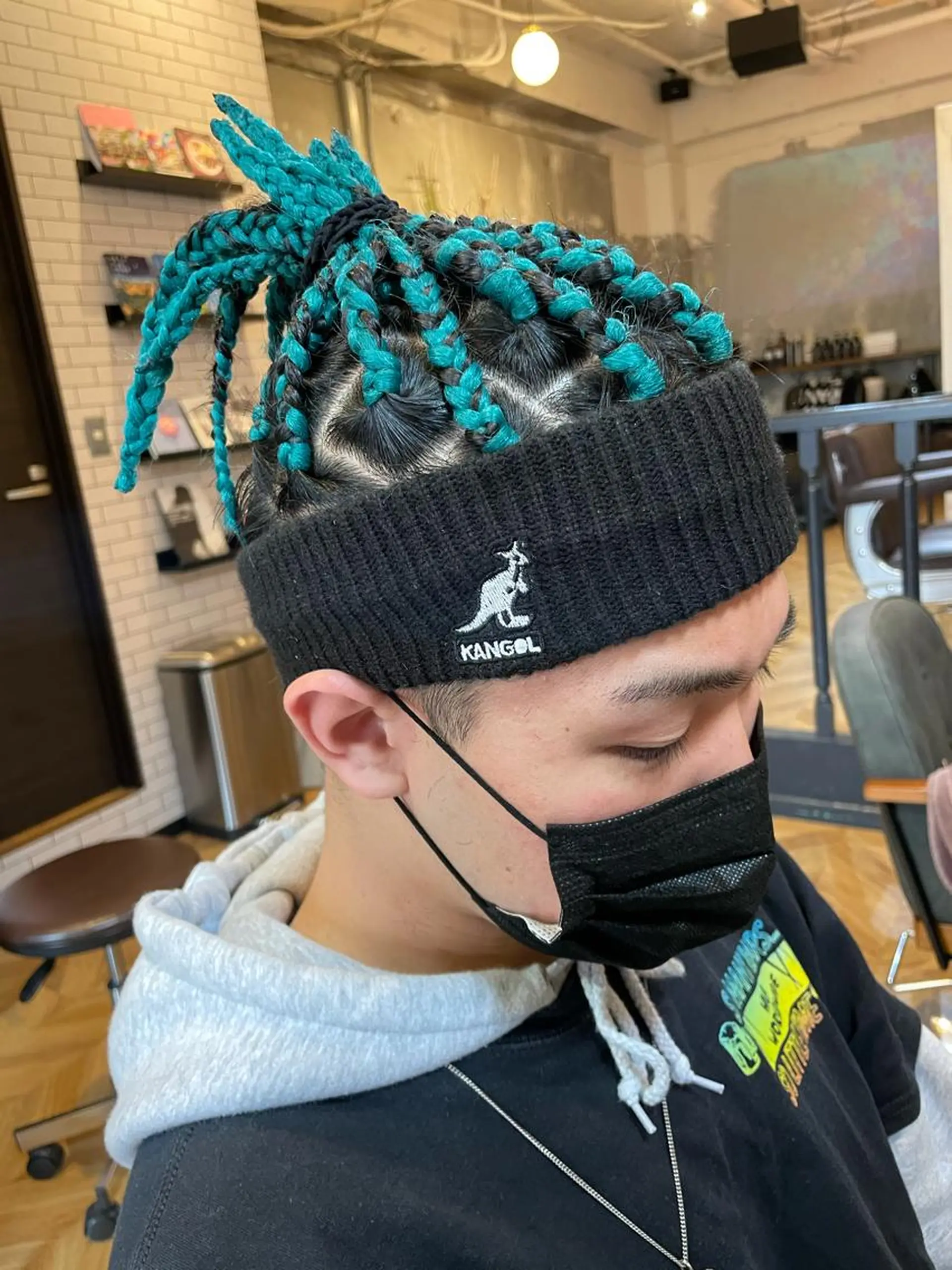 ヘアアレンジ メンズ シールエクステ メンズブリーチ メンズハイライト メンズハイトーン メンズインナーカラー エクステ指名No.1 【店長】橘田のヘアスタイル