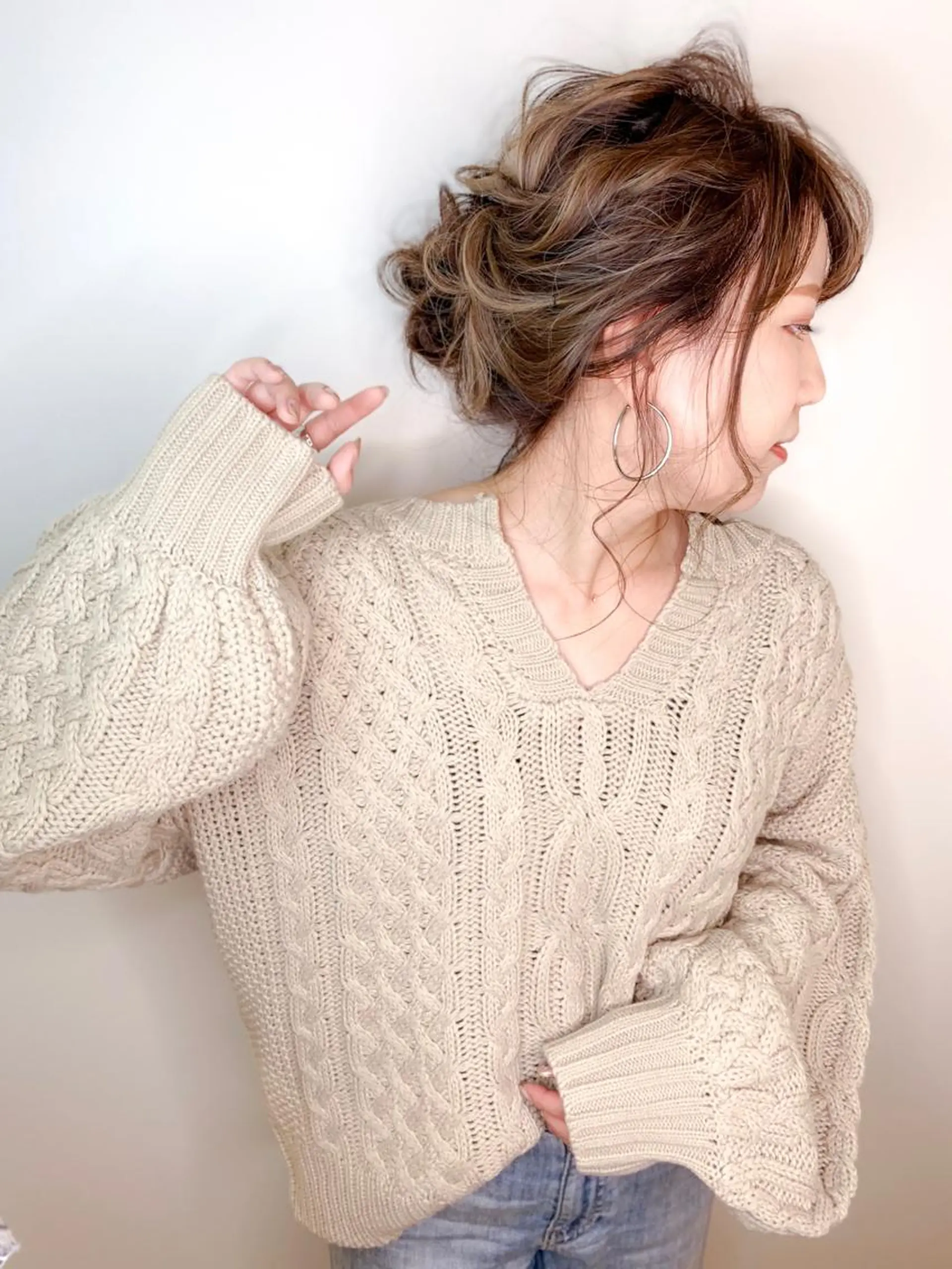 セミロング カラー ヘアアレンジ 伊藤 裕貴のヘアスタイル