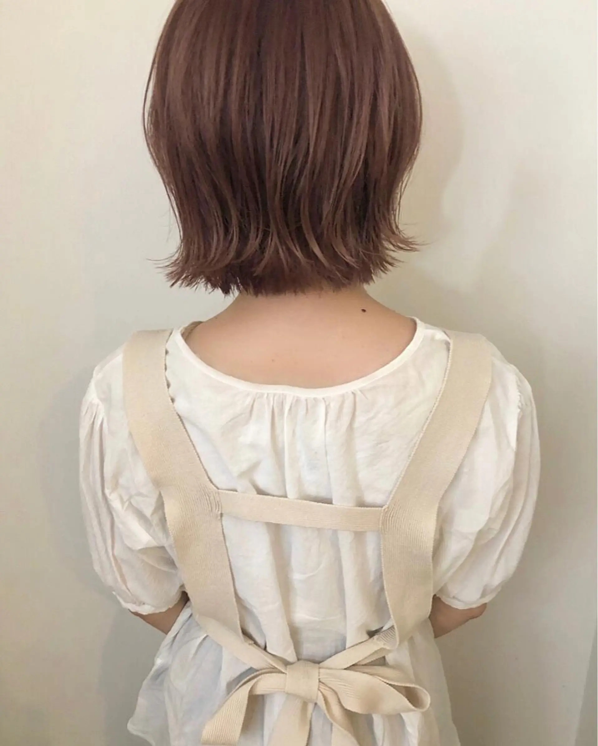 ミディアム カラー カット ヘアカラー トリートメント レイヤー/お顔まわり 暖色カラー🍑Amiのヘアスタイル