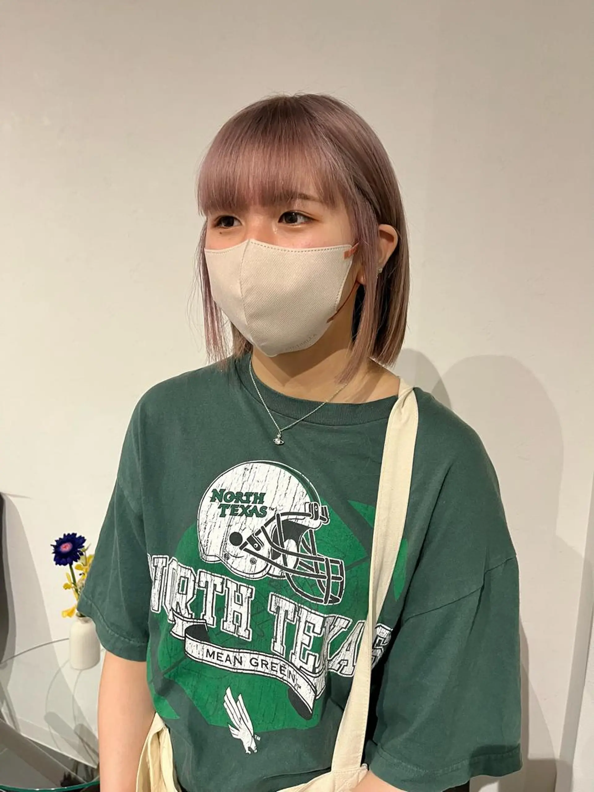 ショート カラー ベージュカラー ダブルカラー ハイトーンカラー ピンクカラー ピンクベージュ カット ヘアカラー ショート/パーマ/ カラー/FUKOのヘアスタイル