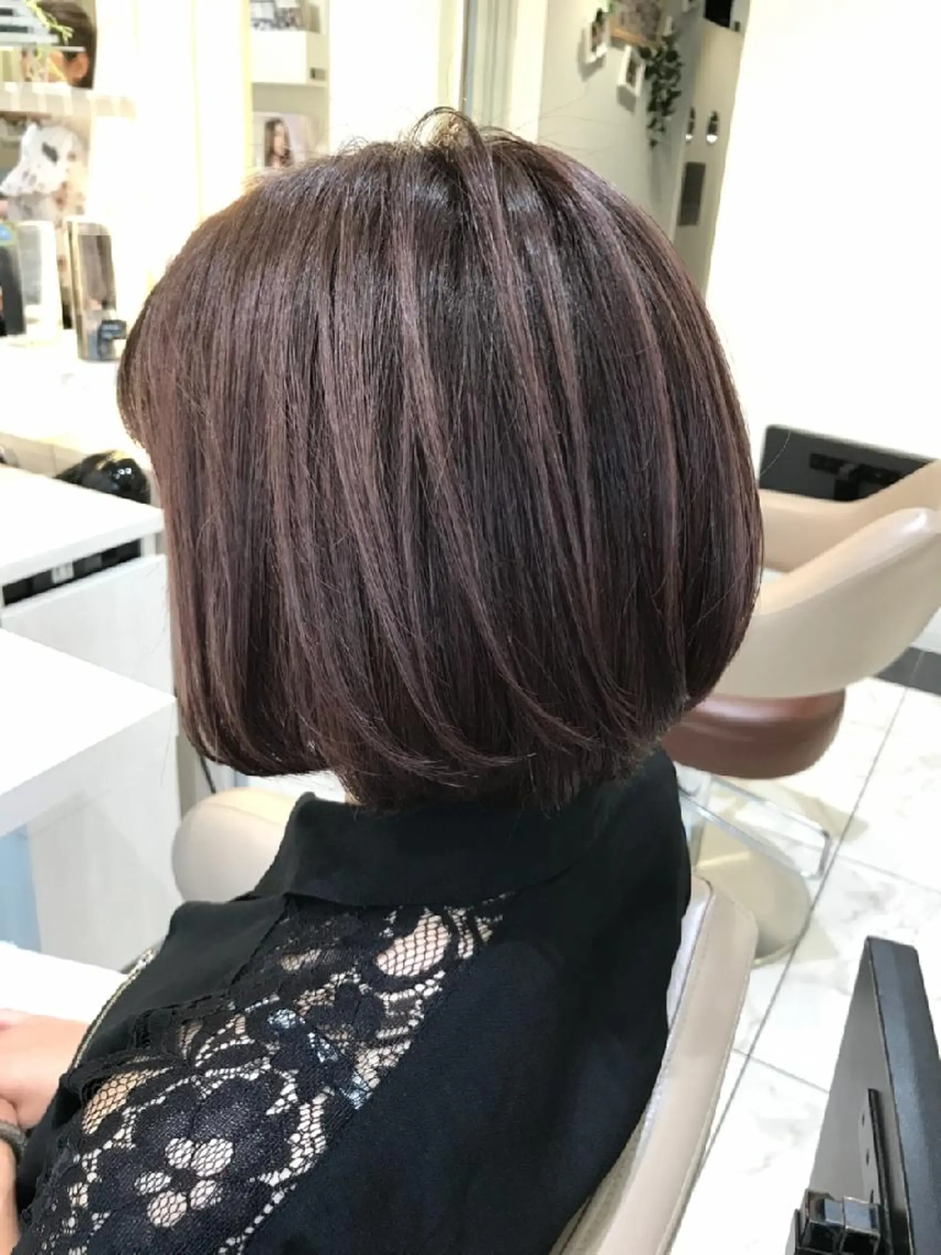 ショート カラー グレージュ ハイライトカラー ピンクカラー ハイライト ヘアカラー ＡＳＨ 大宮のヘアスタイル