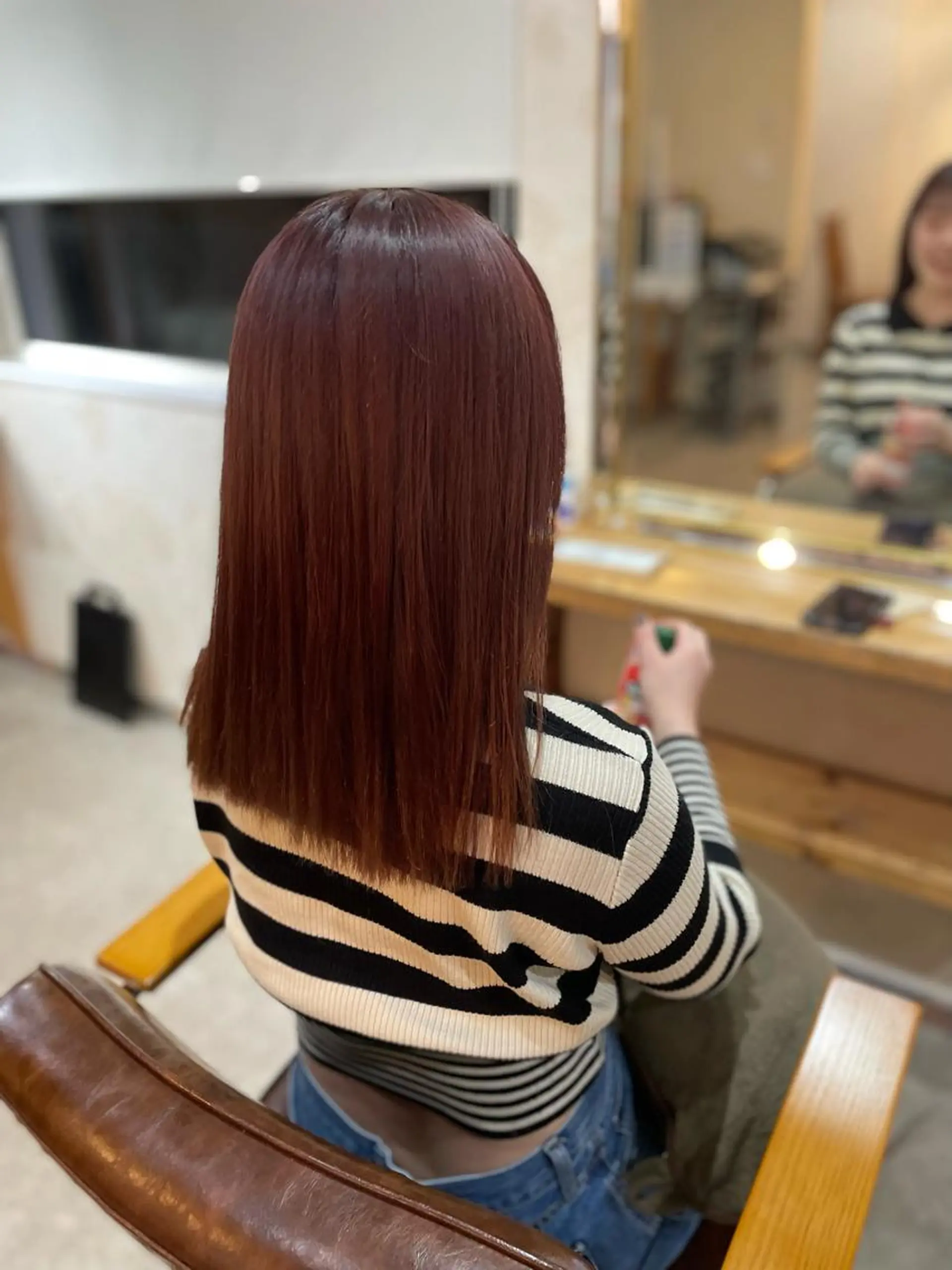 ミディアム カラー ヘアカラー トリートメント 🌼RIKA🌼レデ ィース専門💖のヘアスタイル