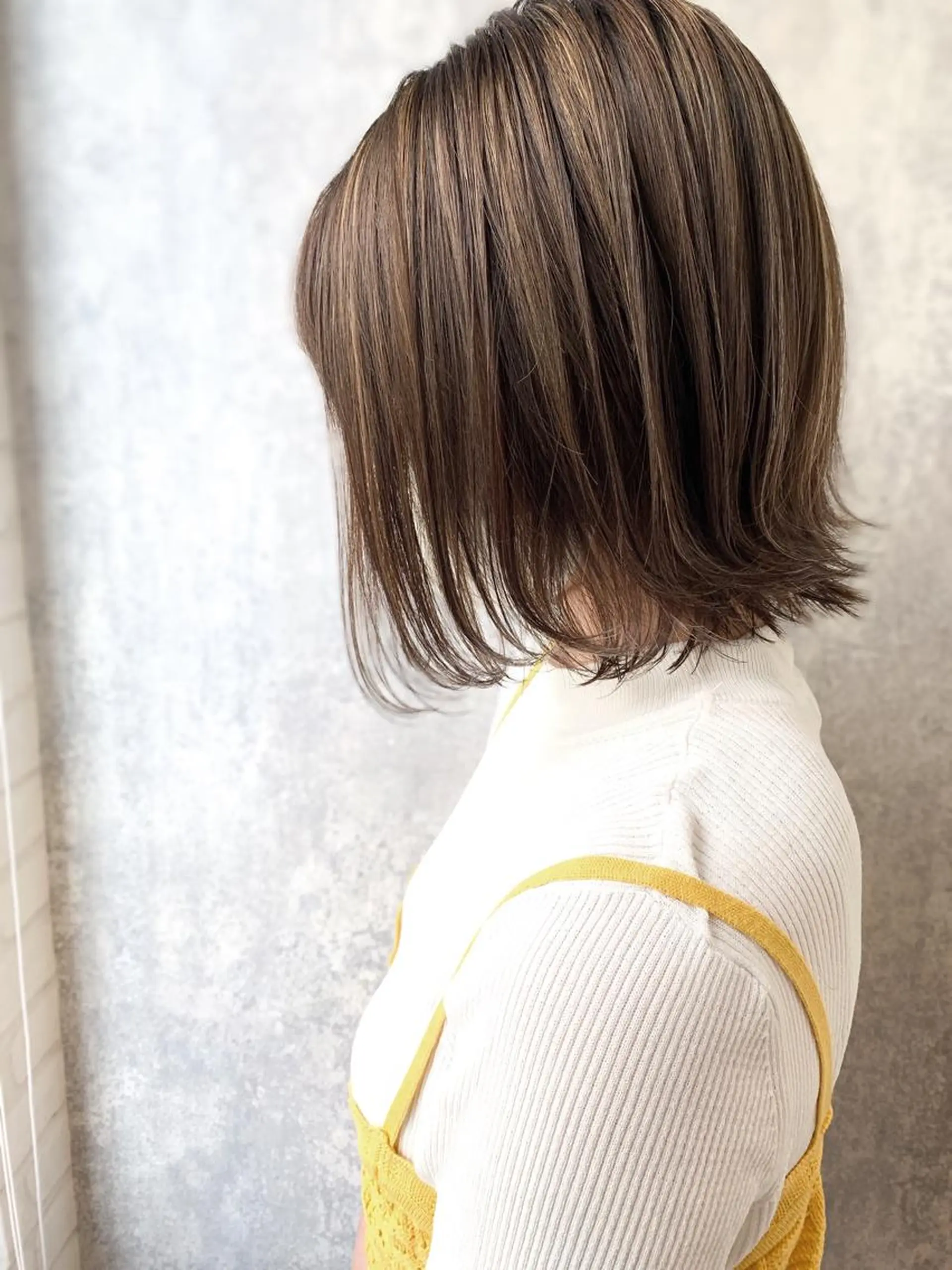 ショート カラー アディクシーカラー アッシュ バレイヤージュ ベージュカラー ブリーチ ヘアカラー Zina福岡天神店 艶髪/レイヤー/小顔のヘアスタイル