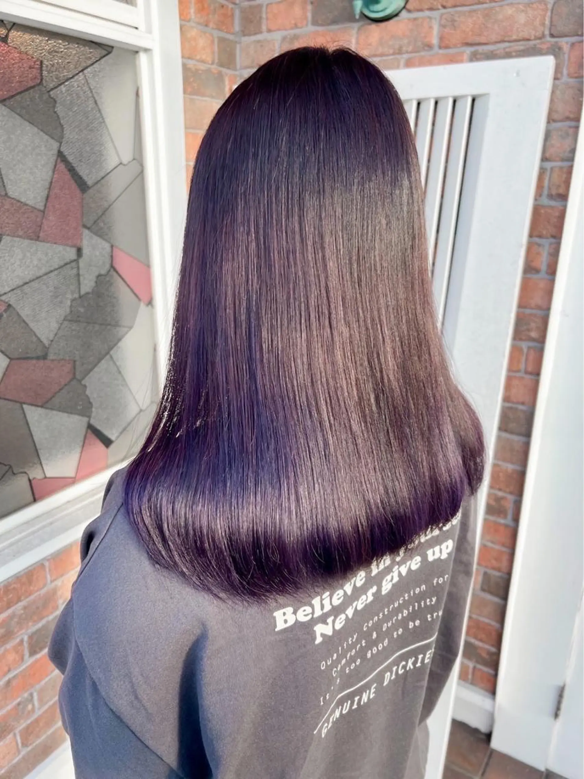 セミロング カラー ラベンダーカラー YURAGI🤍 SAEのヘアスタイル