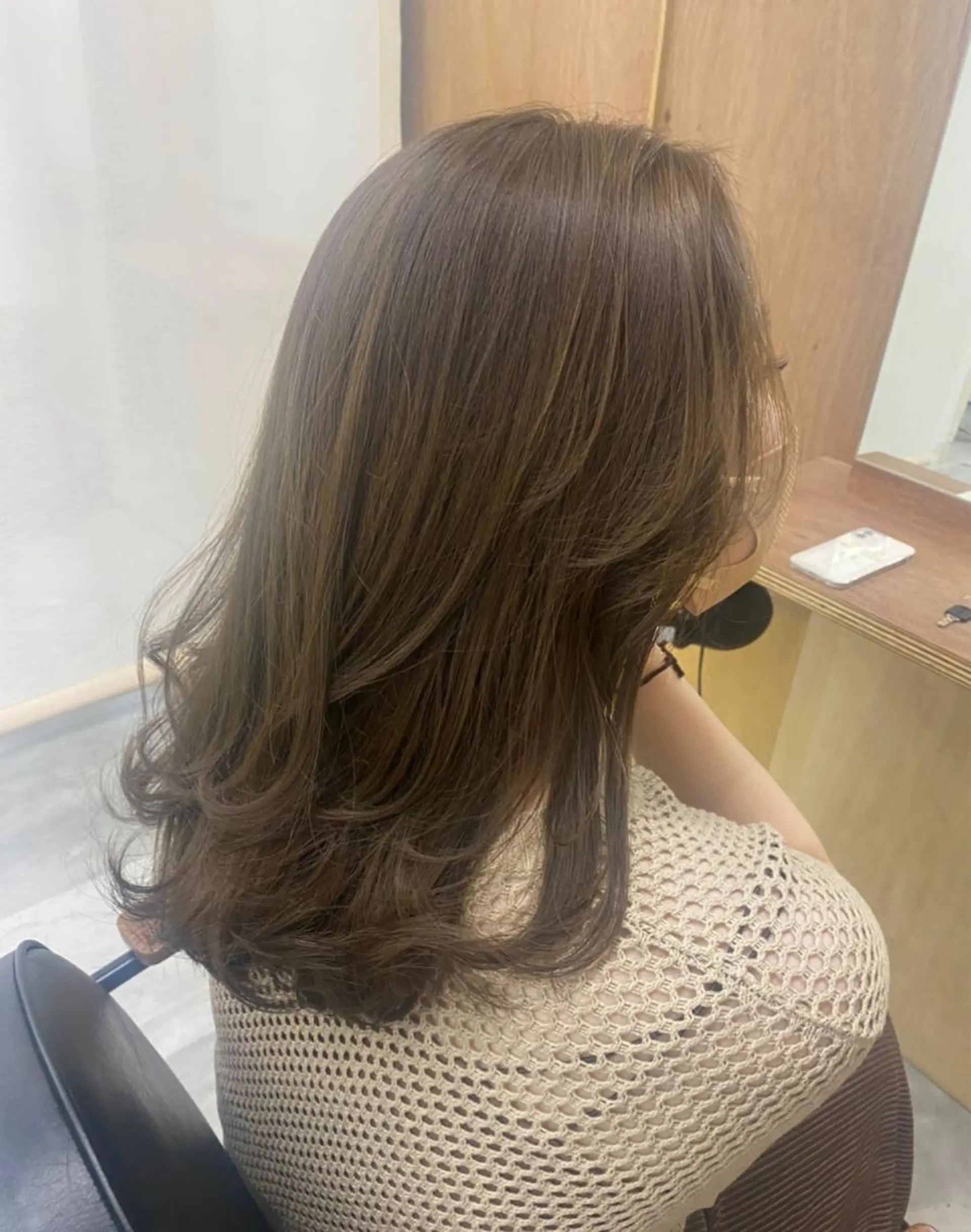 セミロング カラー kico home 肥後橋店所属・似合わせレイヤー 阿波座/ふじむらのヘアスタイル