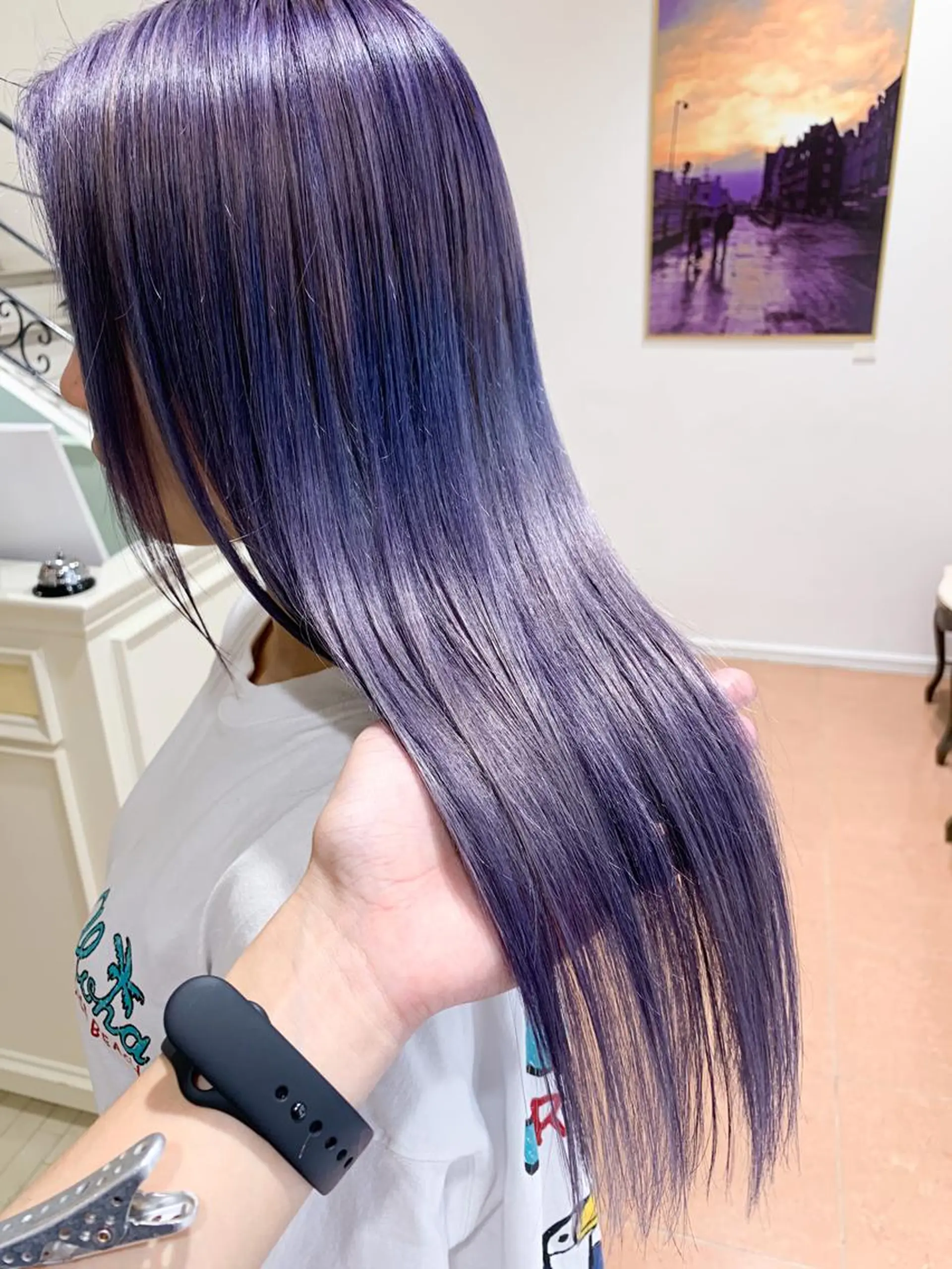 セミロング 🍀ケアブリーチ カラー🍀坂井のヘアスタイル