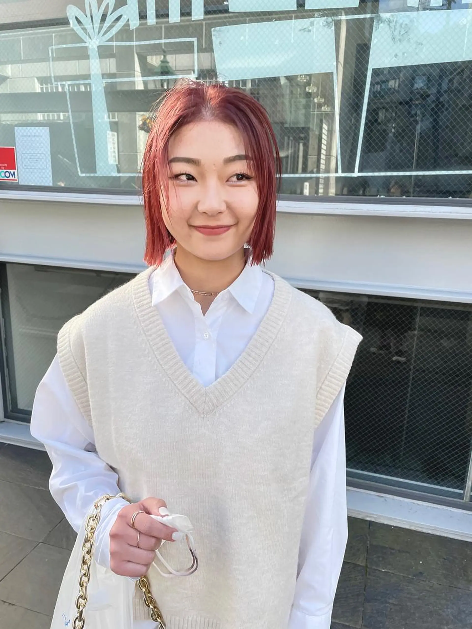 ミディアム カラー パーマ ヘアアレンジ メンズ キッズ ネイル マツエク・マツパ カット ヘアカラー トリートメント tatsumi/ボブ ウルフ/レイヤーのヘアスタイル